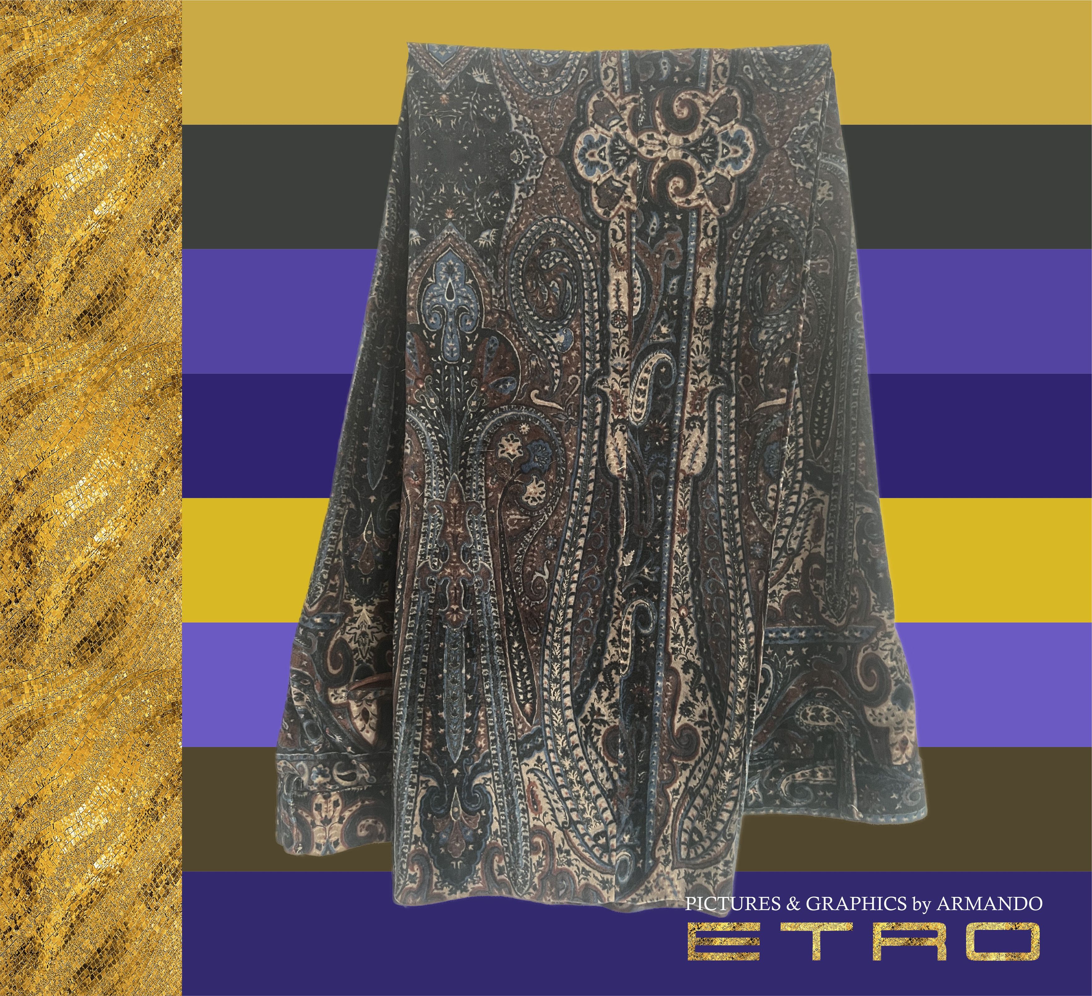 Etro Cashmere design velvet pant Size US 40 / EU 56 - 11 Thumbnail