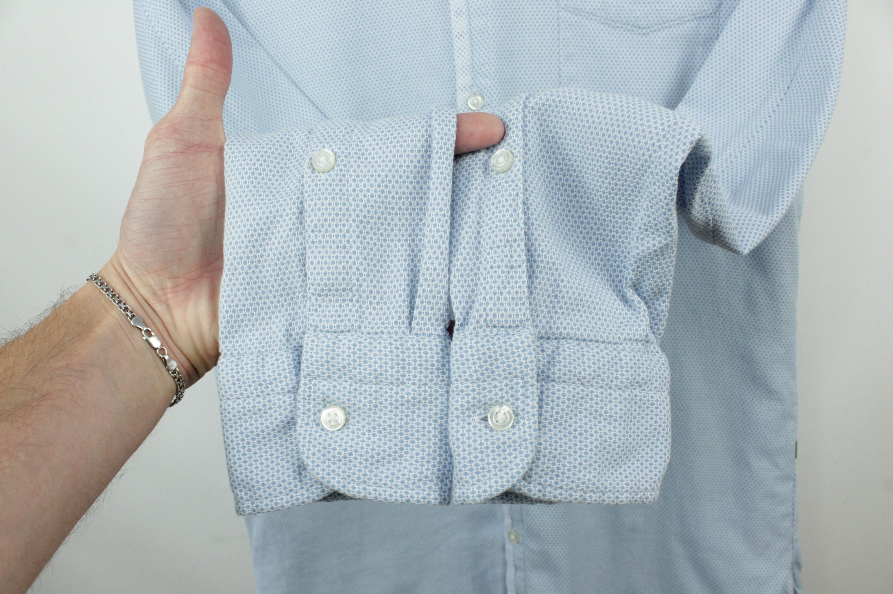 Hugo Boss Hugo Boss Slim Fit Casual Dress Stretch Cotton Shirt Men's Size US M / EU 48-50 / 2 - 4 Thumbnail