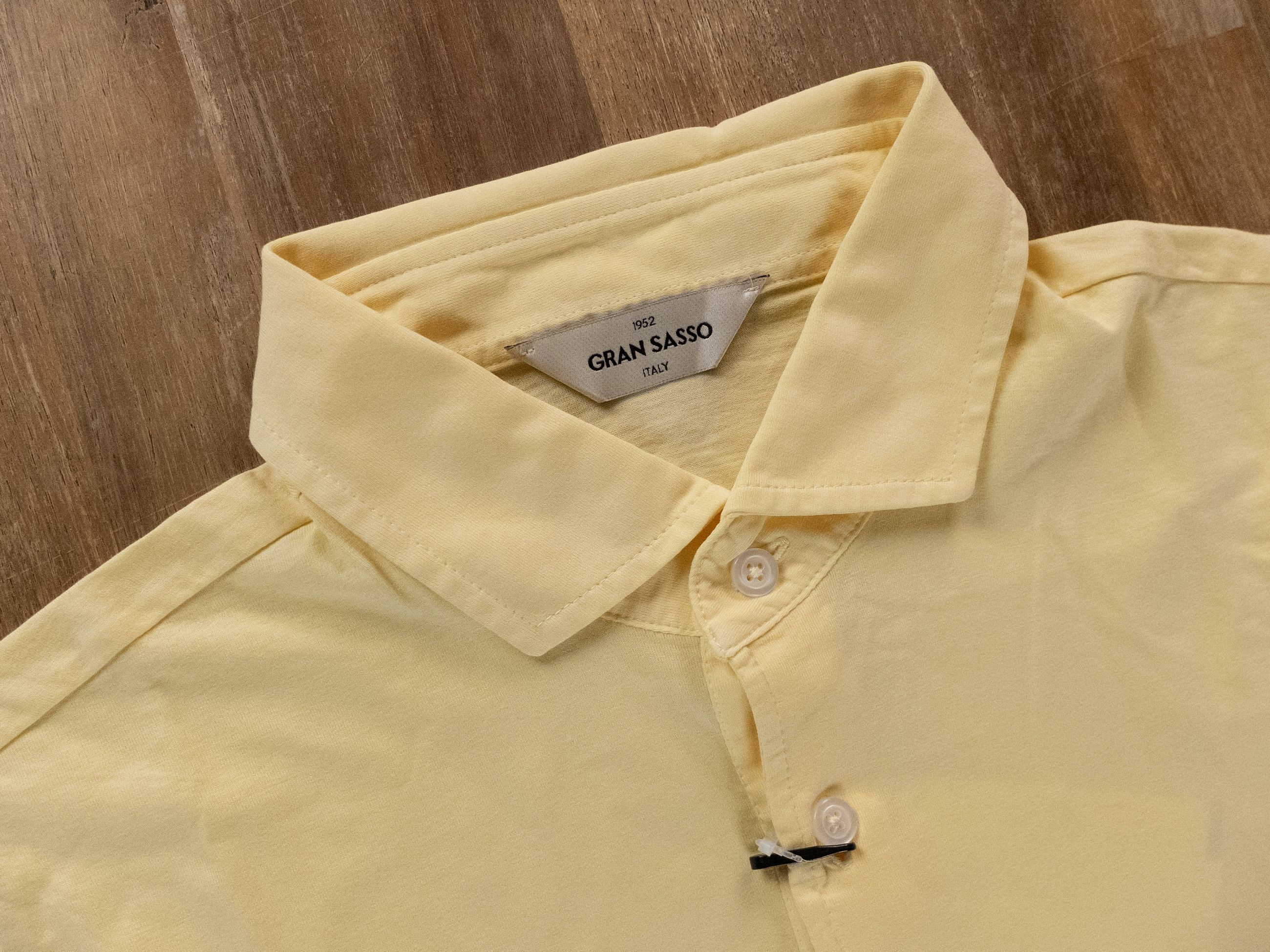 Gran Sasso GRAN SASSO yellow lightweight jersey cotton polo shirt M Size US M / EU 48-50 / 2 - 2 Thumbnail