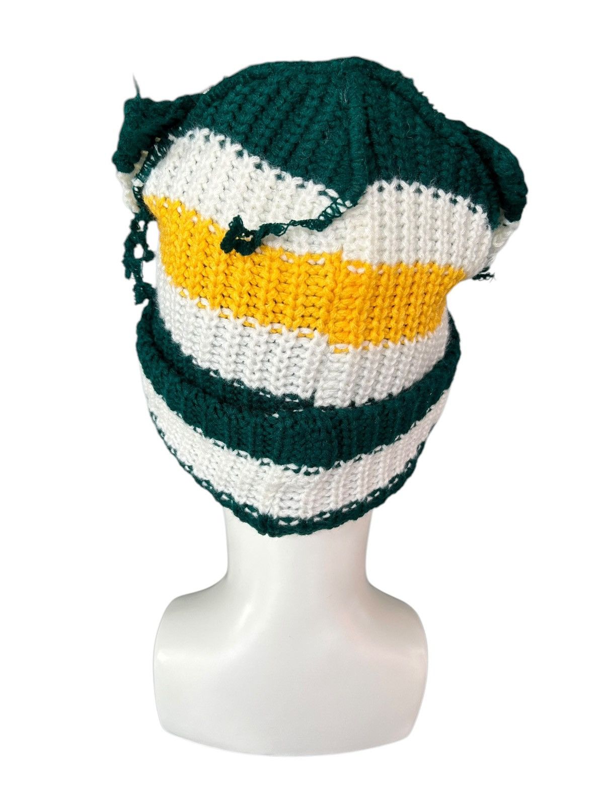 Japanese Brand × Kapital × Vintage Crochet Knitted Handmade Bunny Horn Devil Beanie Hats☠️☠️ Size ONE SIZE - 7 Thumbnail