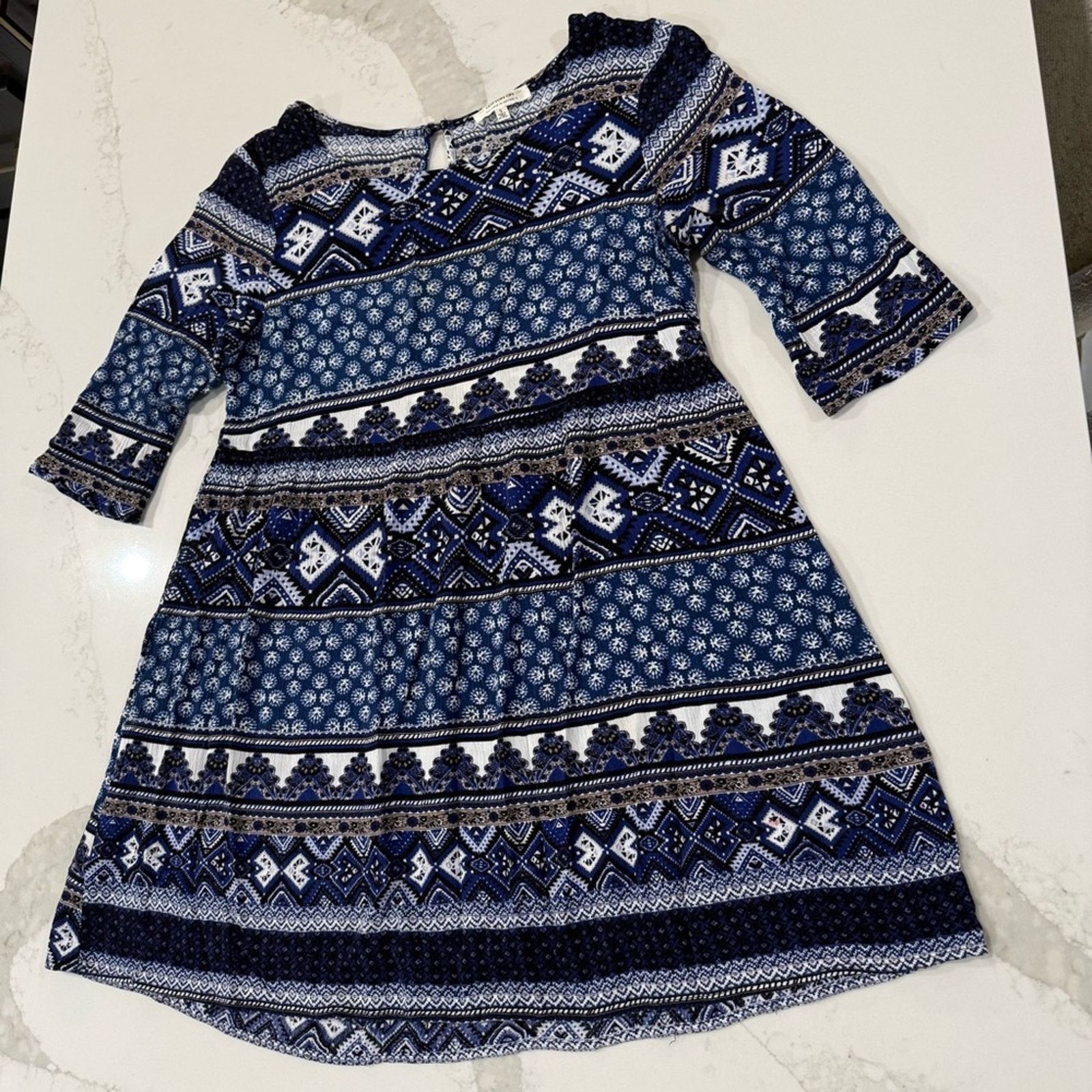 Cotton On Cotton On Bohemian Print 3/4 Sleeve Dress Women’s Size Small Size S / US 4 / IT 40 - 2 Thumbnail