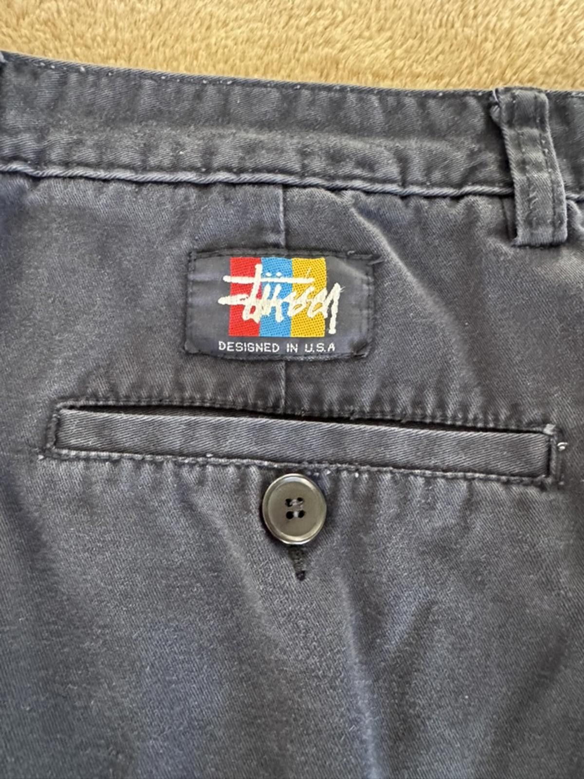 Stussy Stussy Navy Blue Cotton Pants Size US 32 / EU 48 - 5 Thumbnail