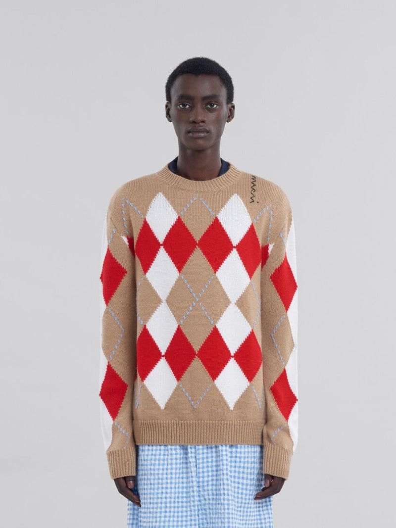 Marni o1f1d3z0326 Crew Neck Jumper in Multicolor Size US L / EU 52-54 / 3 - 2 Thumbnail