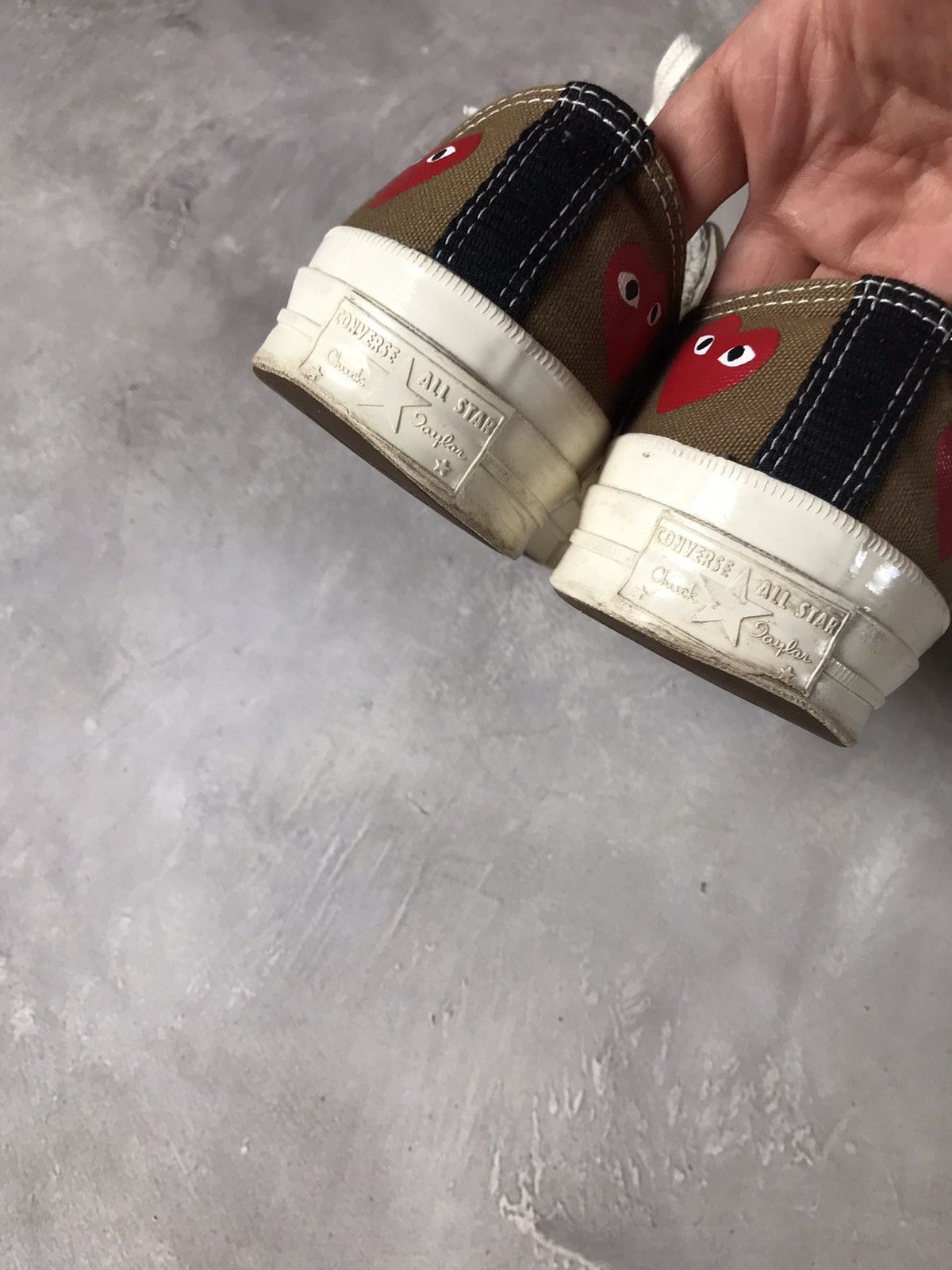 Comme des Garcons × Converse Convers Chuck 70 Come Des Garcons Play Olive Size US 8.5 / EU 41-42 - 13 Thumbnail