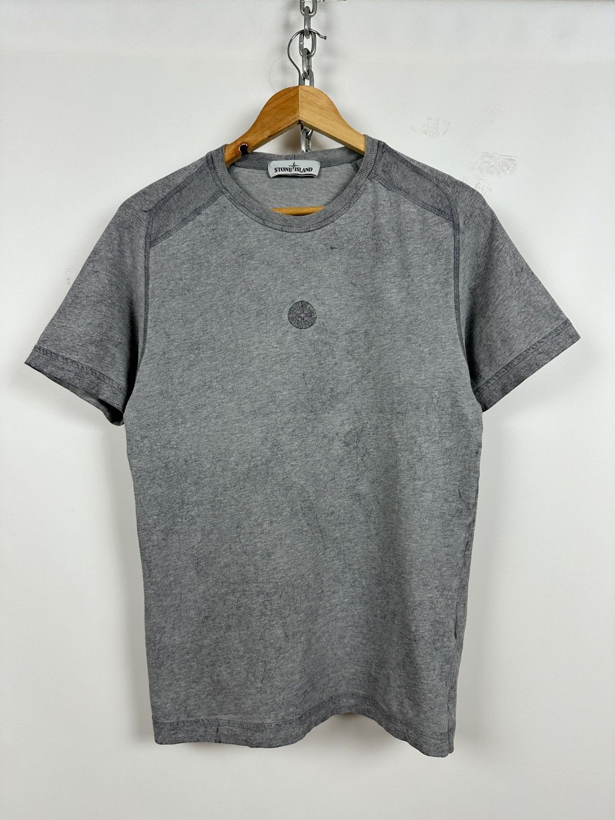 Stone Island Stone Island Dust Treatment Washed Gray T-Shirt Size US S / EU 44-46 / 1 - 1 Thumbnail