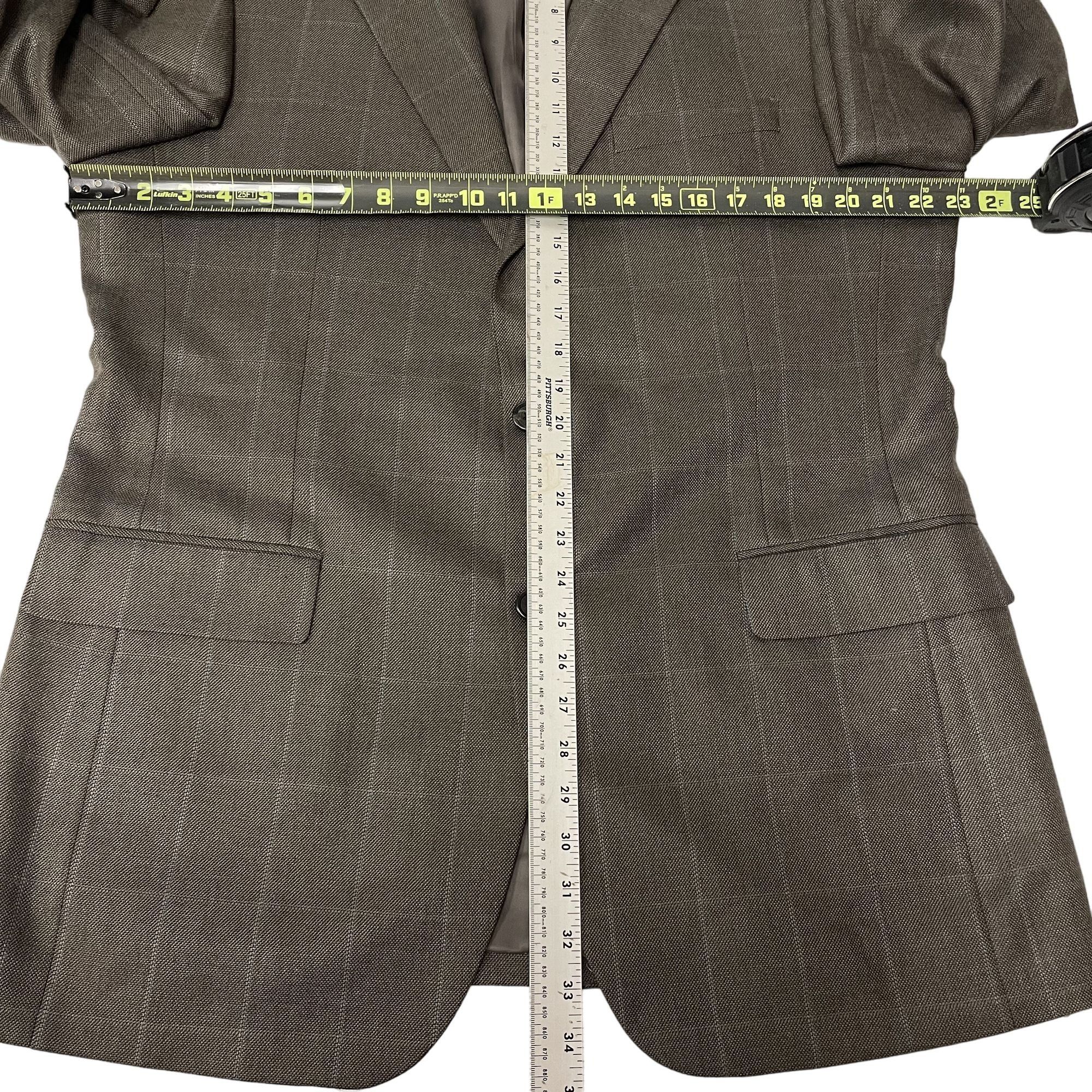 Jos A Bank Sport Coat Blue OVERCHECK Silk Camel Hair Jacket