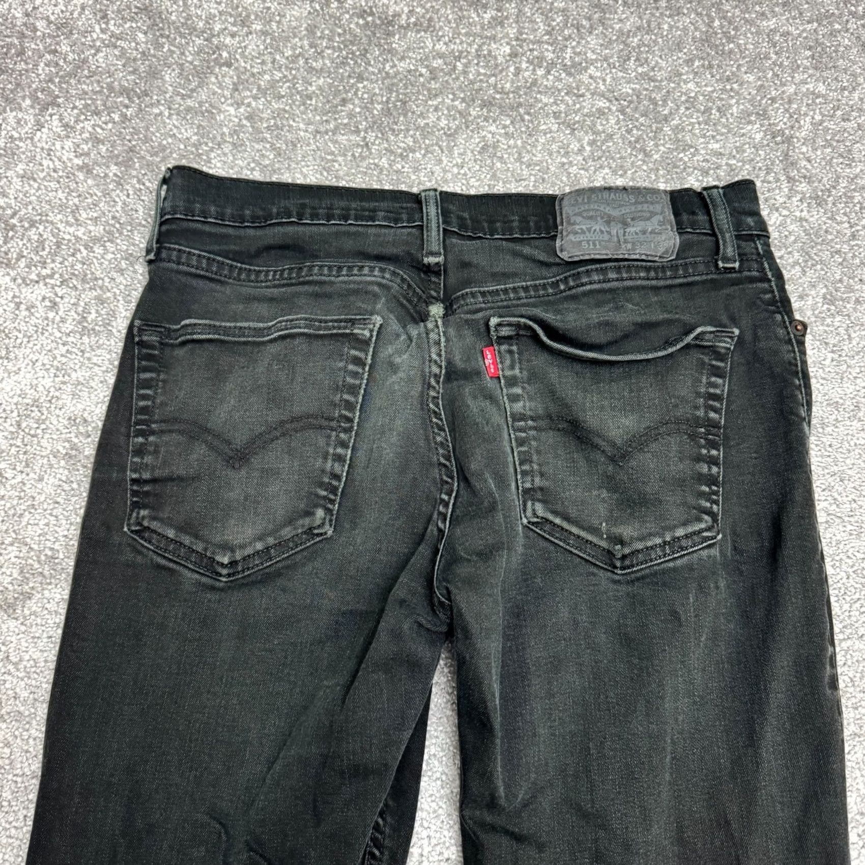 Levi's Levi's 511 Slim Fit Straight Leg Jeans Mens 32x32 Dark Wash Cotton Stretch Denim Size US 32 / EU 48 - 5 Thumbnail