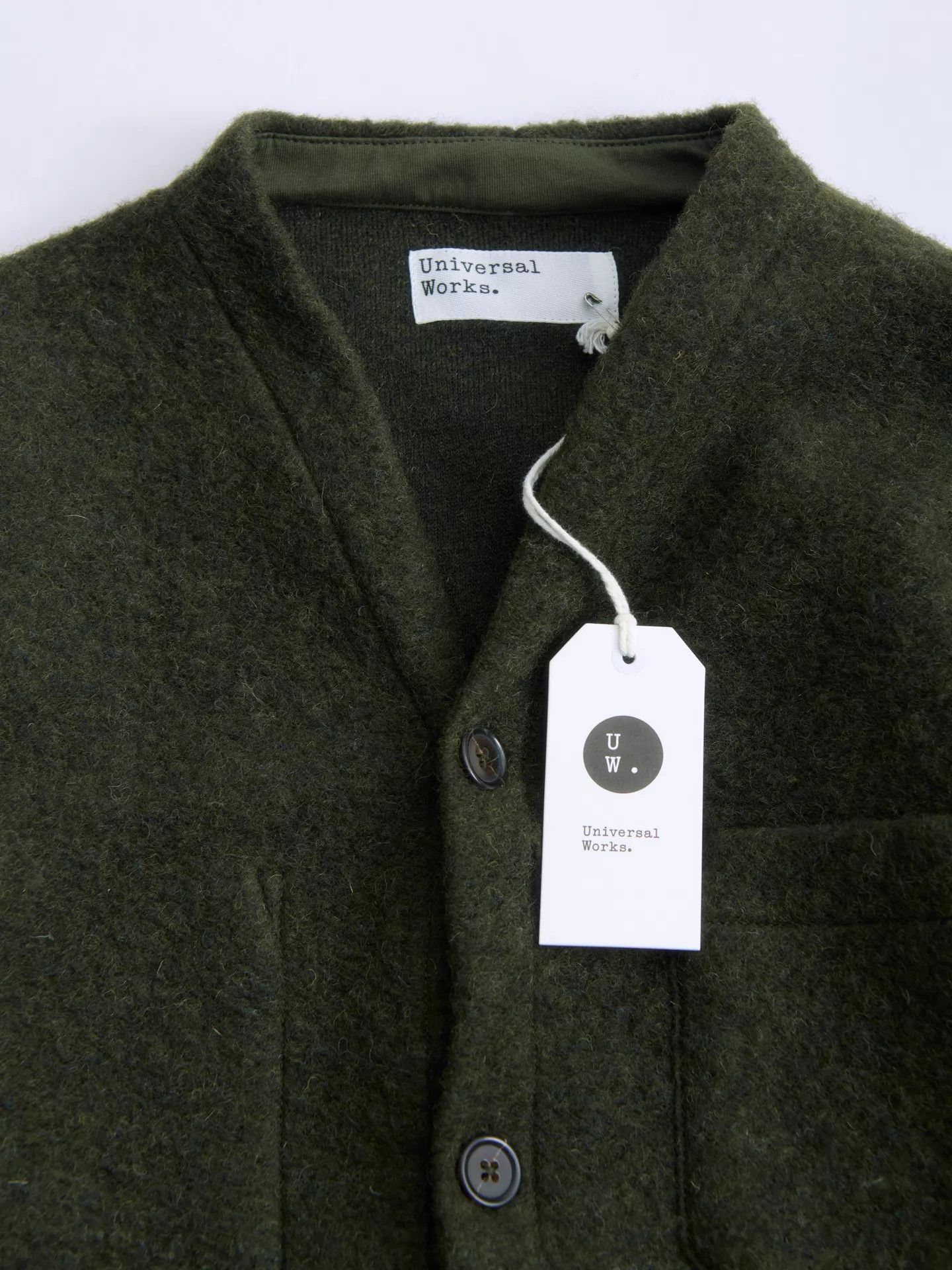 Universal Works UNIVERSAL WORKS Deep Moss Green Wool Cardigan M Size US M / EU 48-50 / 2 - 8 Thumbnail