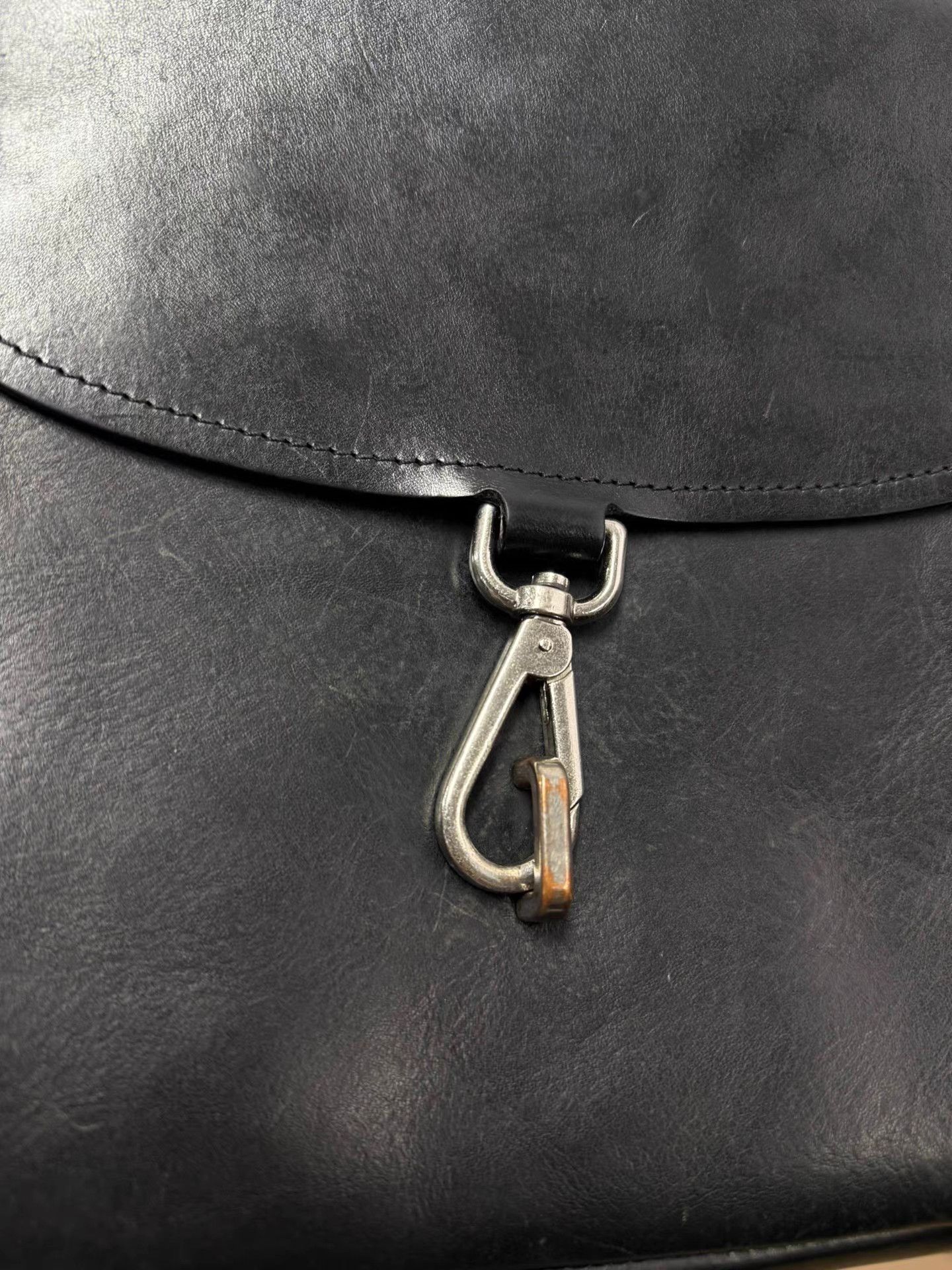 Maison Margiela Maison Margiela Square Thick Leather Shoulder Bag K20 Size ONE SIZE - 3 Thumbnail