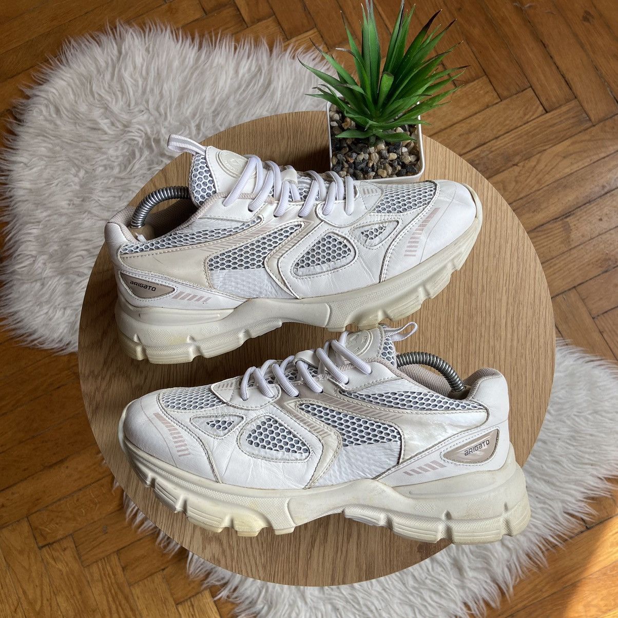 Axel Arigato Axel Arigato Marathon White Sneakers Size US 9 / IT 39 - 1 Thumbnail
