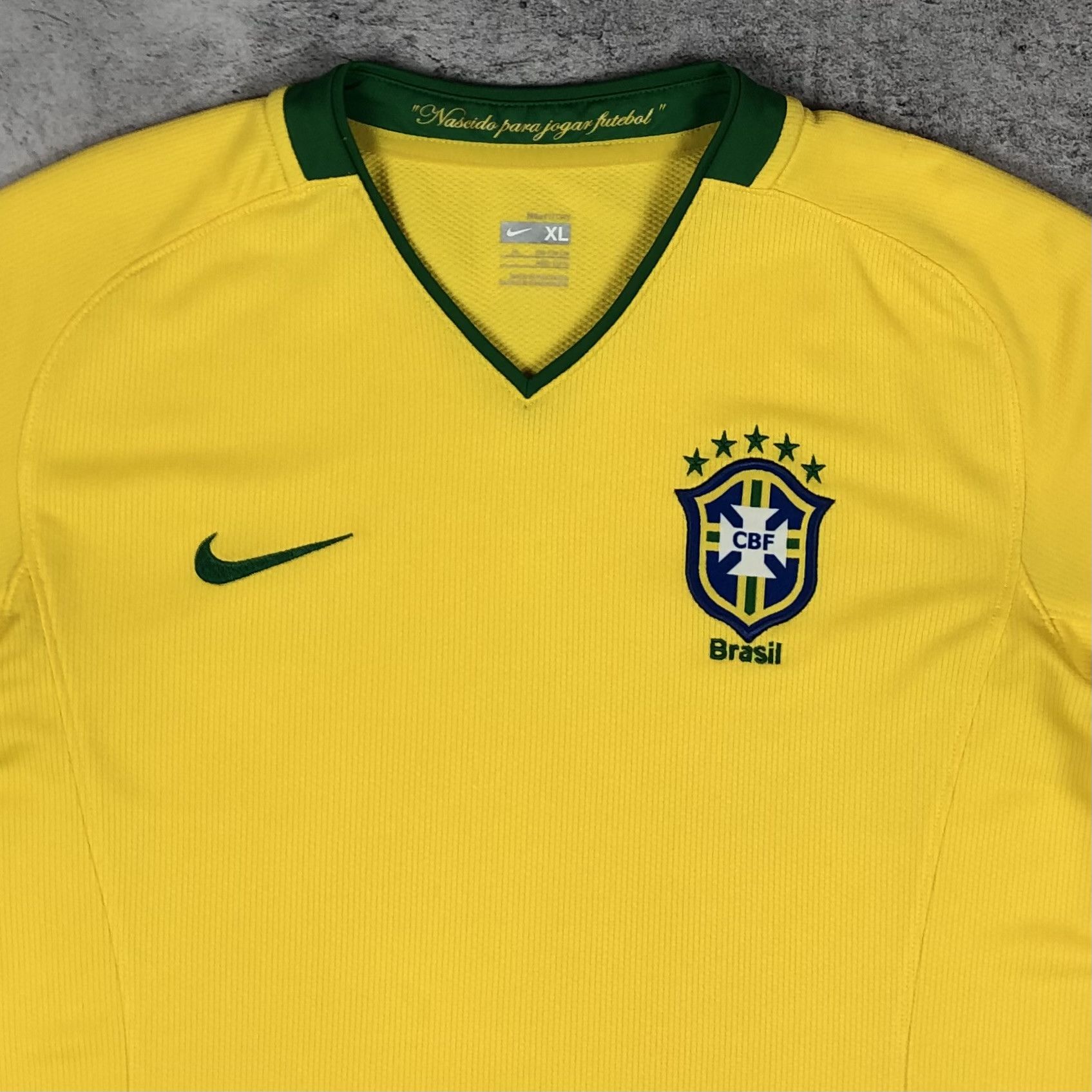Nike Brazil 2008-2010 Nike Home Soccer Jersey youth XL Size US S / EU 44-46 / 1 - 4 Thumbnail