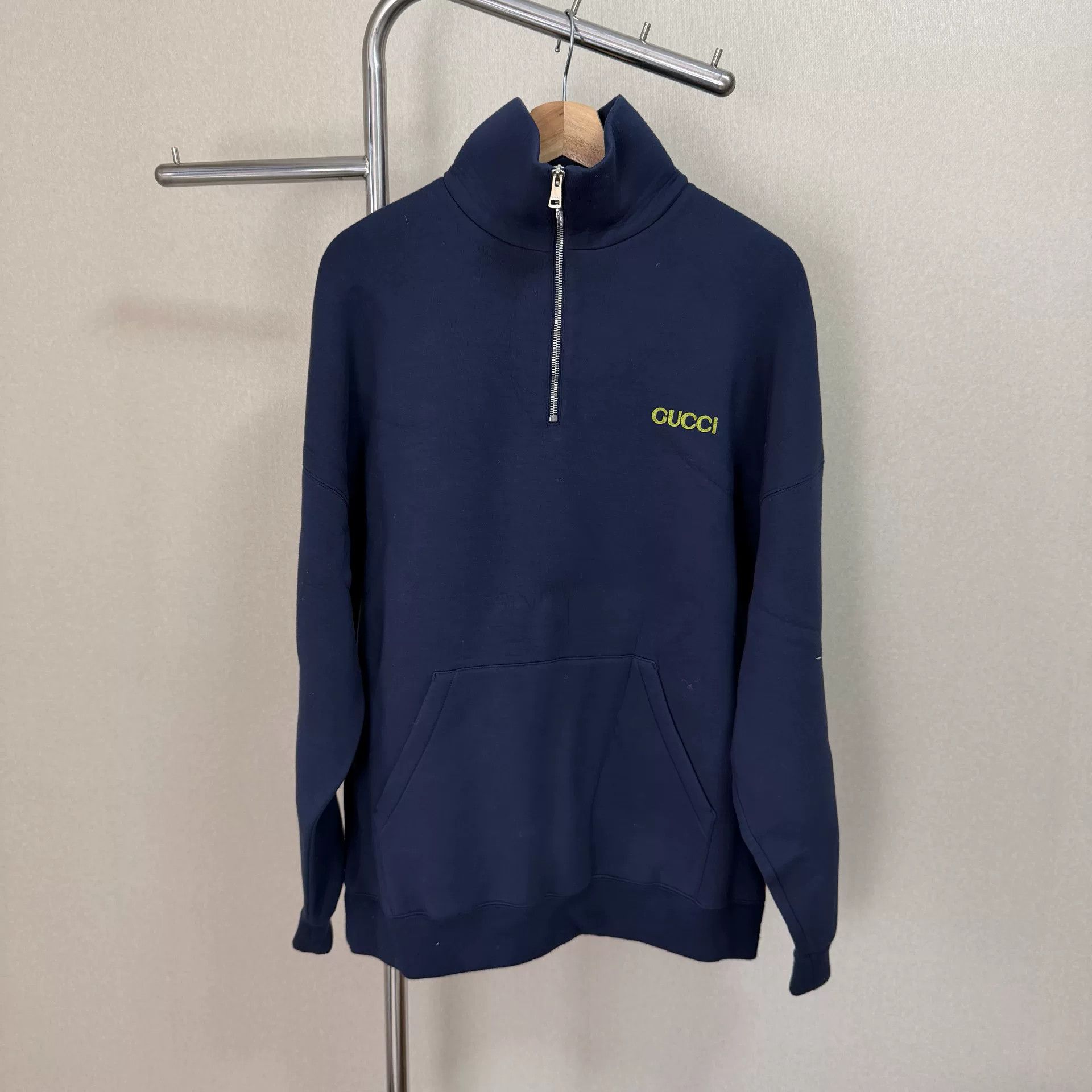 Gucci Gucci SS25 Logo Patch Half-Zip Sweatshirt Size US S / EU 44-46 / 1 - 1 Thumbnail
