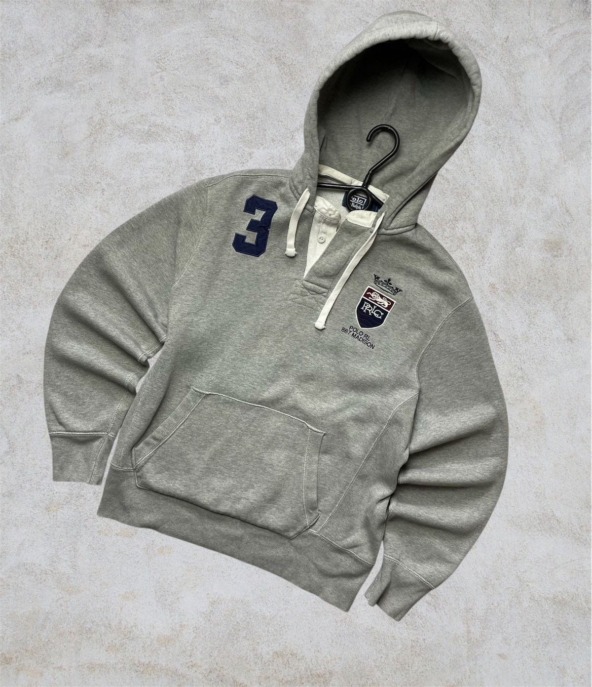 Polo Ralph Lauren Polo ralph lauren vintage hoodie size m medium gray Size US M / EU 48-50 / 2 - 1 Thumbnail