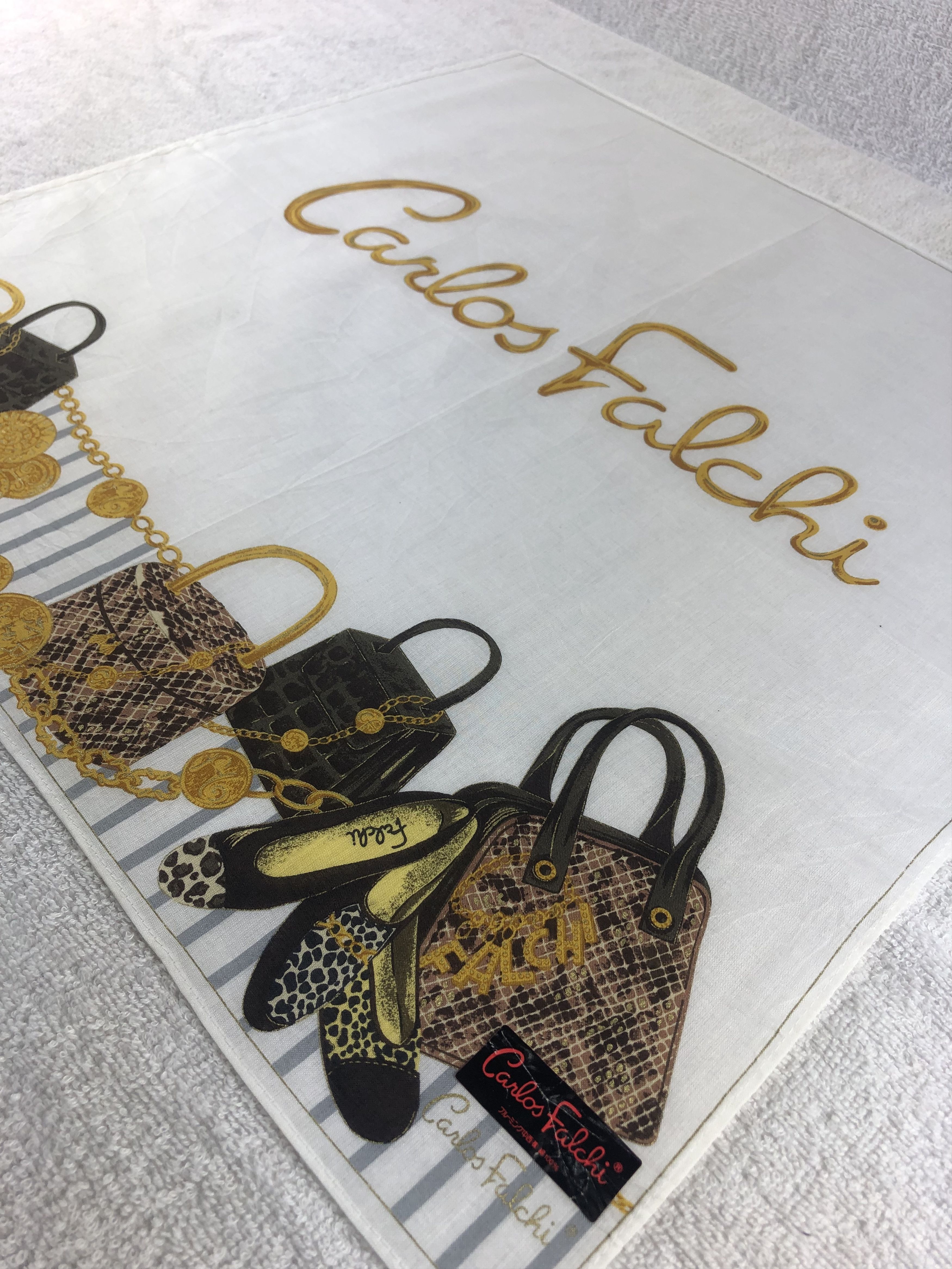 Vintage Carlos Falchi Handkerchief / Bandana / Neckerchief Size ONE SIZE - 4 Thumbnail
