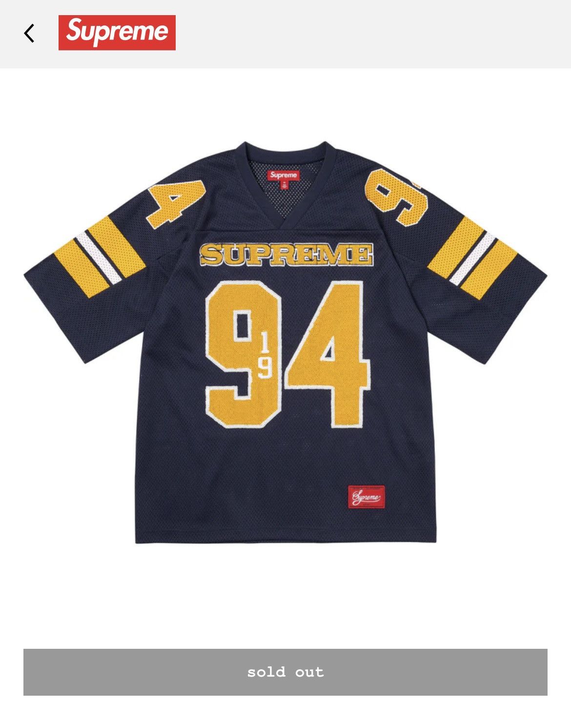 Supreme Supreme Diamond Ribbed Football Jersey Fall/Winter