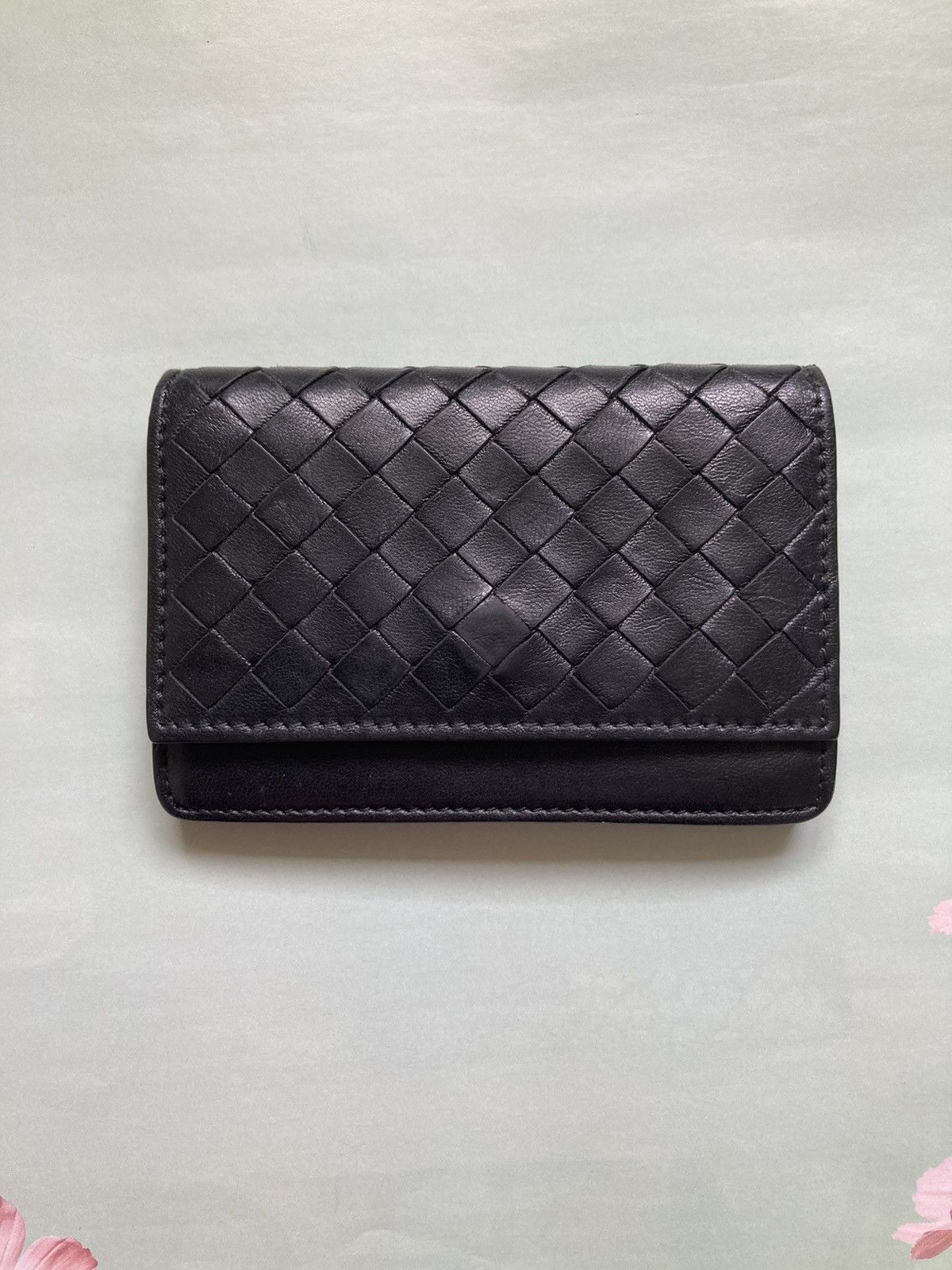 image of Bottega Veneta Card Wallet in Black, Men's