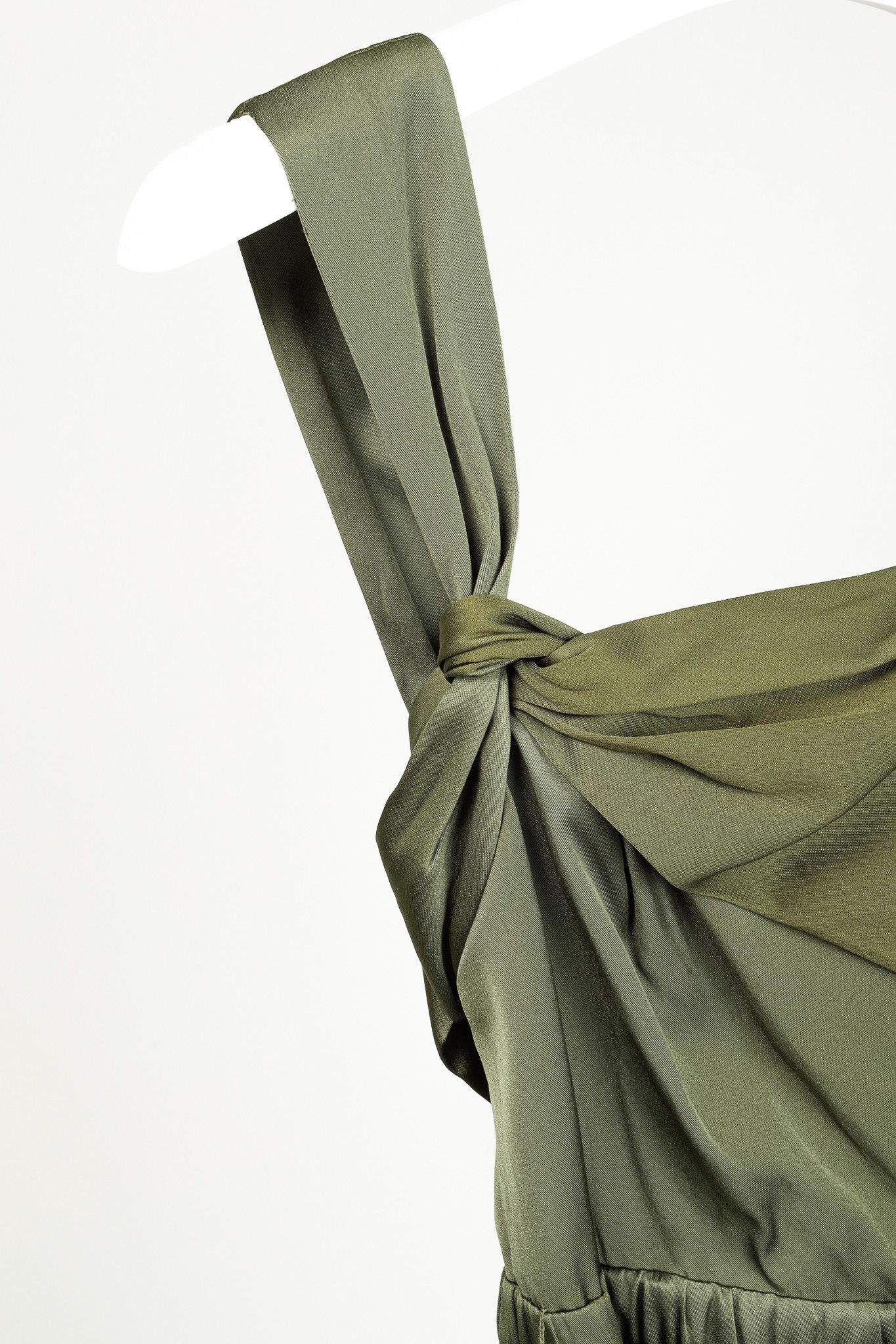 3.1 Phillip Lim 3.1 Phillip Lim SS/16 Runway Satin Cutout Knotted Midi Dress Size XS / US 0-2 / IT 36-38 - 5 Thumbnail