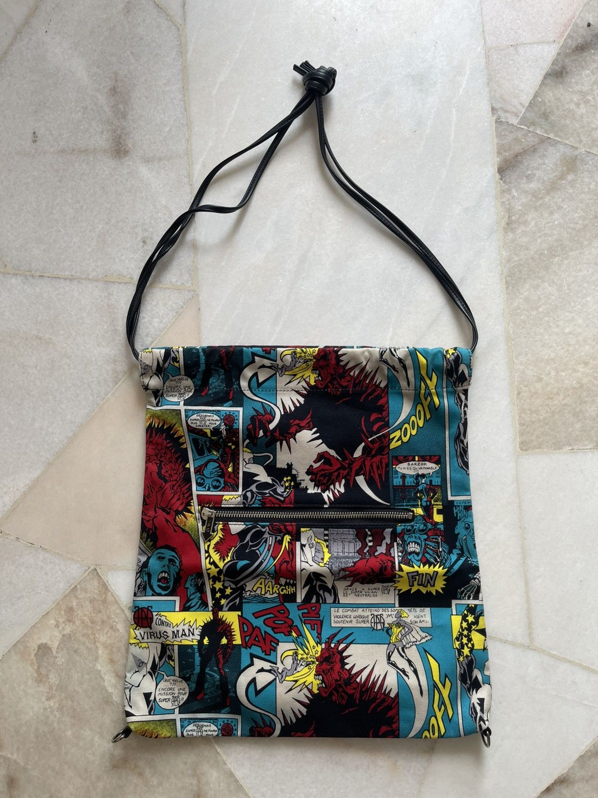 Jean Paul Gaultier 1995 Jean Paul Gaultier Comic Print Two Way Bag Size ONE SIZE - 1 Thumbnail
