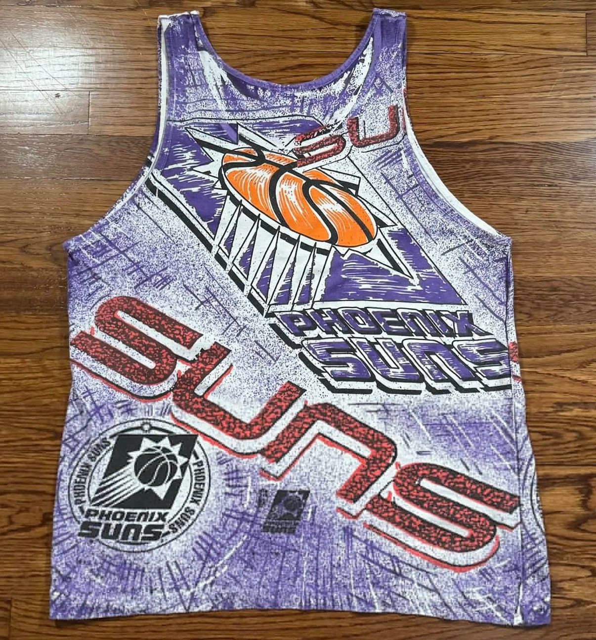 NBA Vintage Magic Johnson's Phoenix Suns All Over Print Tank Top Size US XL / EU 56 / 4 - 3 Thumbnail