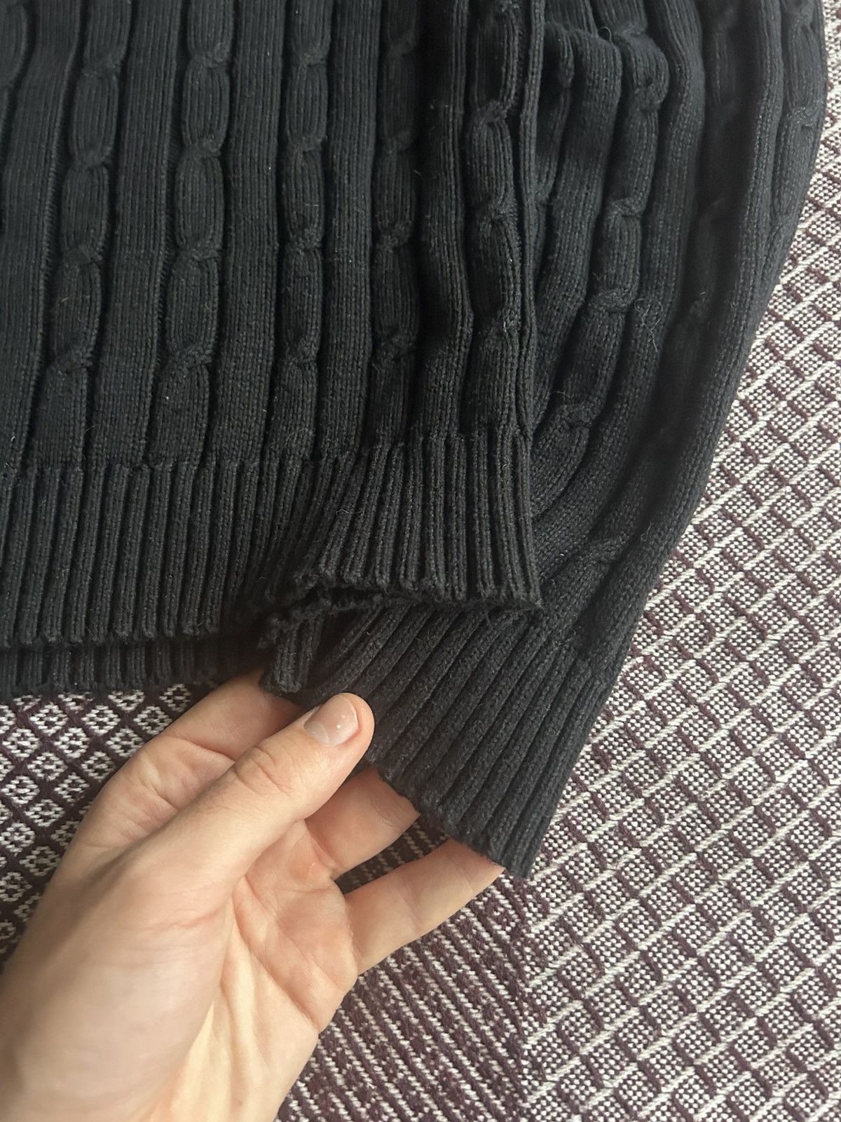 Polo Ralph Lauren Polo Ralph Lauren Sweater Mens Solid Style Black Size Large Size US L / EU 52-54 / 3 - 3 Thumbnail