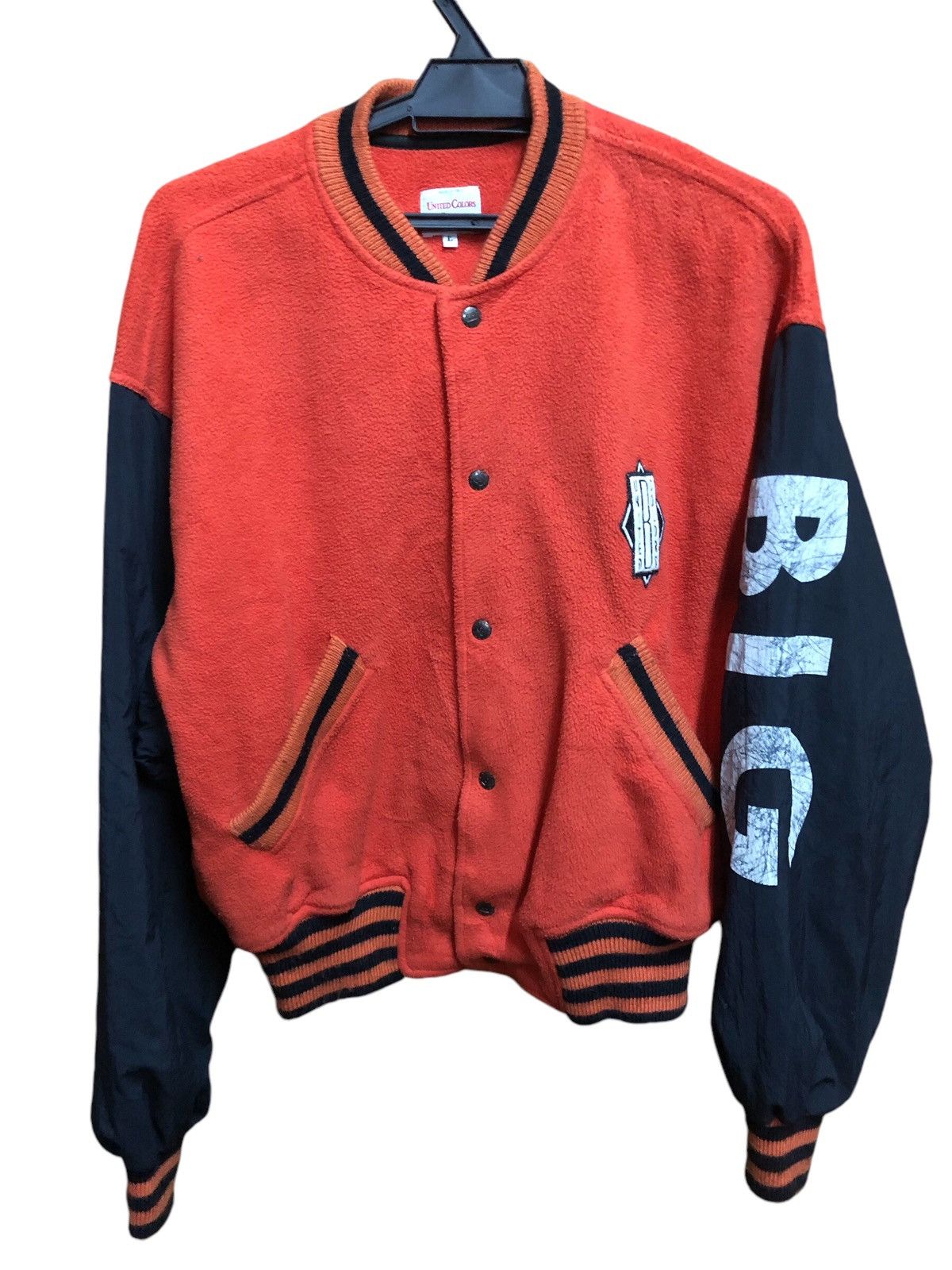 United Colors Of Benetton United Color Of Benetton Fleece Varsity Jacket Size US L / EU 52-54 / 3 - 1 Thumbnail