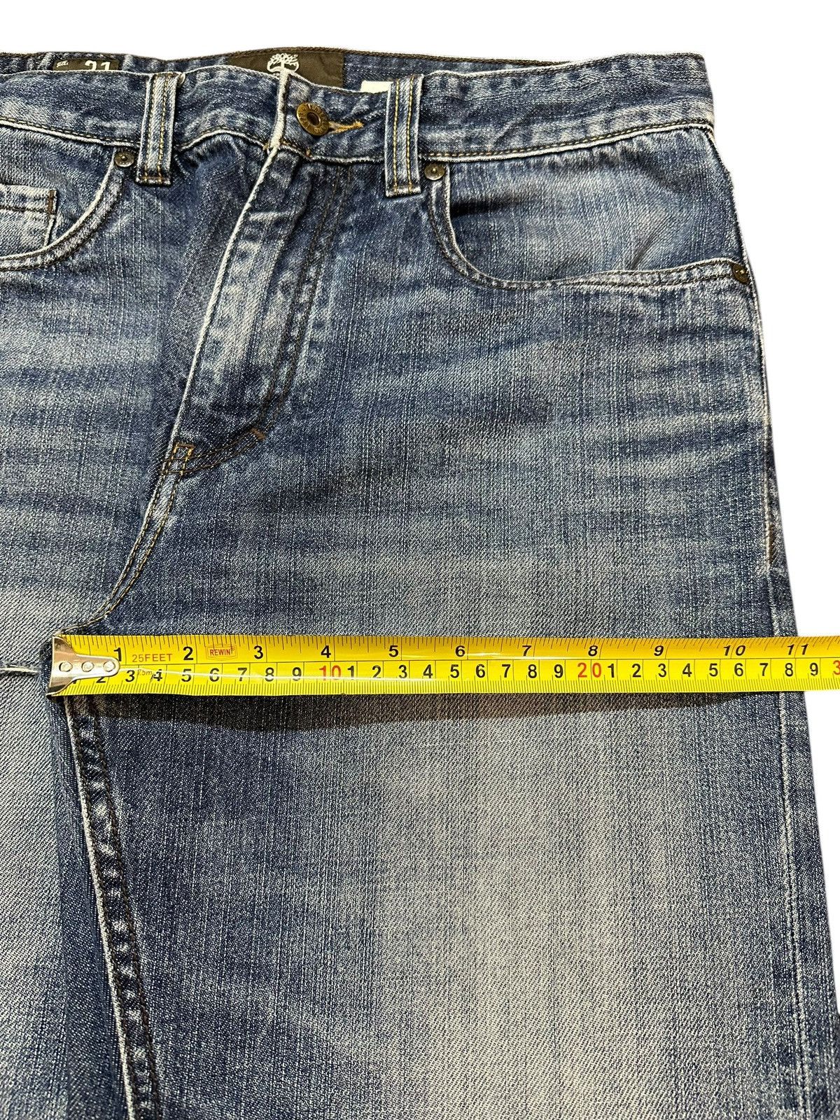 Timberland Vintage Timberland Blue Faded Wash Distress Loose Jeans Size US 32 / EU 48 - 15 Thumbnail