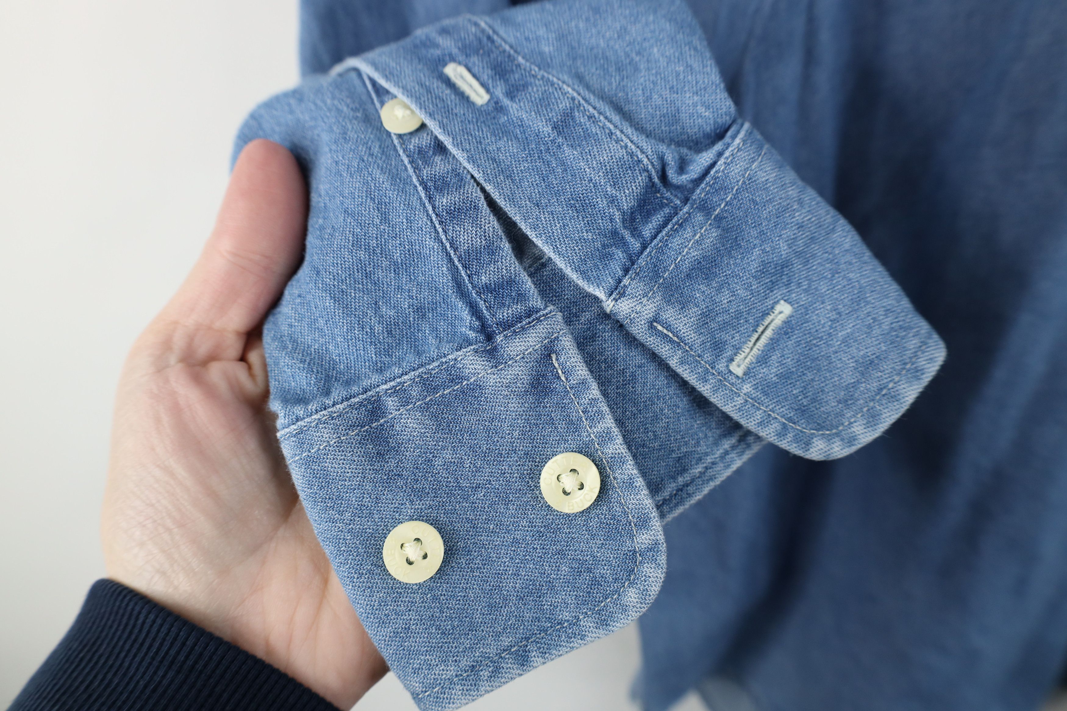 Vintage Vintage 90s Y2K Corvette Racing Denim Button Down Shirt Size US S / EU 44-46 / 1 - 9 Thumbnail