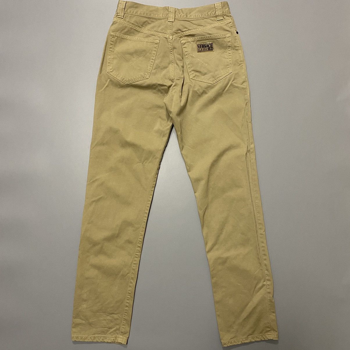 Versace Versace V2 Classic Cotton Mens Pants Beige Size 32 Italy Size US 32 / EU 48 - 2 Thumbnail
