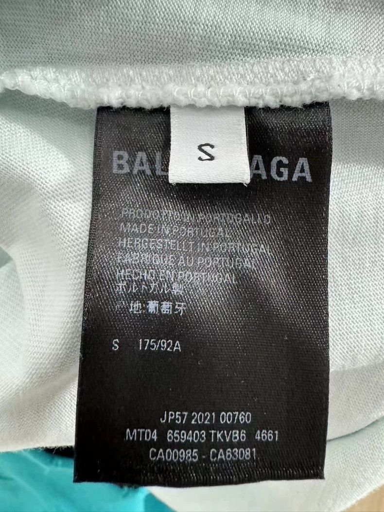Balenciaga Balenciaga Lake Green Big Ripped Hoodie 2501-Nextarrow Size US S / EU 44-46 / 1 - 5 Thumbnail