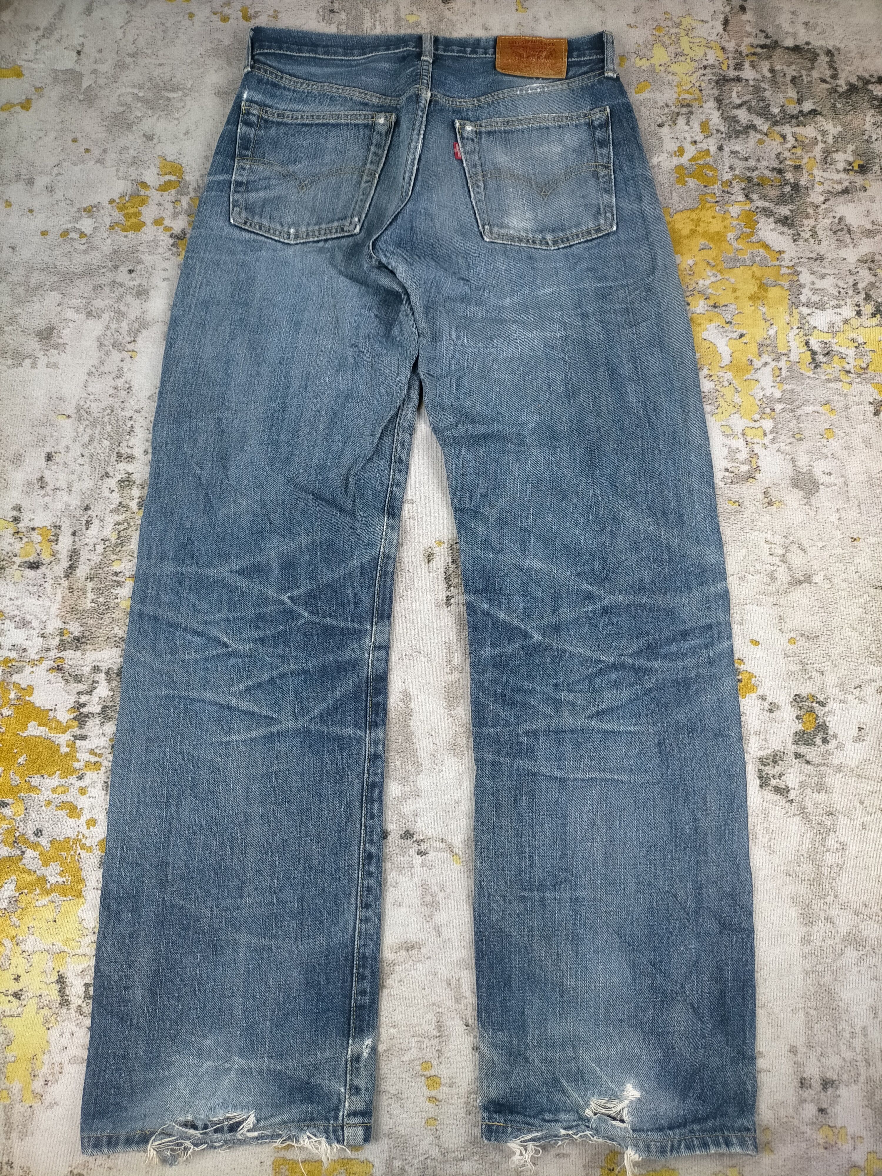 Levi's 🔥 Vintage 80s Levis 503B Big E Selvedge Distressed Jeans Size US 30 / EU 46 - 4 Thumbnail