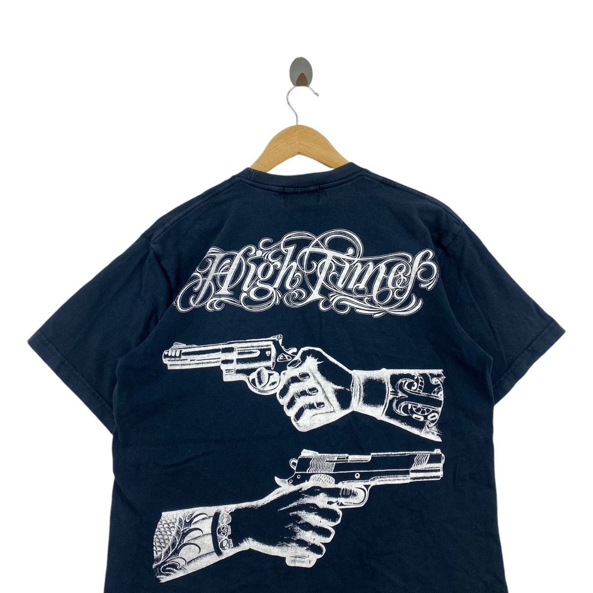 Japanese Brand Vintage HIGH TIMES PARASITE Japanese Brand Logo Print Black Size US L / EU 52-54 / 3 - 2 Thumbnail