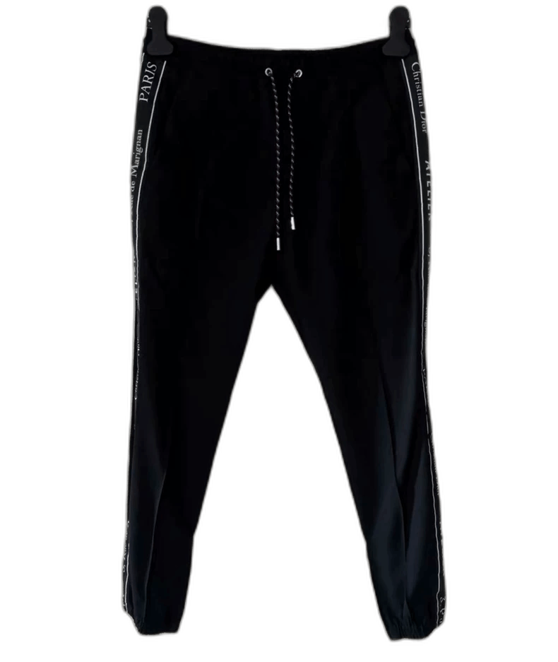 Dior dior casual black wool pants with logo Size US 44 / EU 60 - 1 Thumbnail