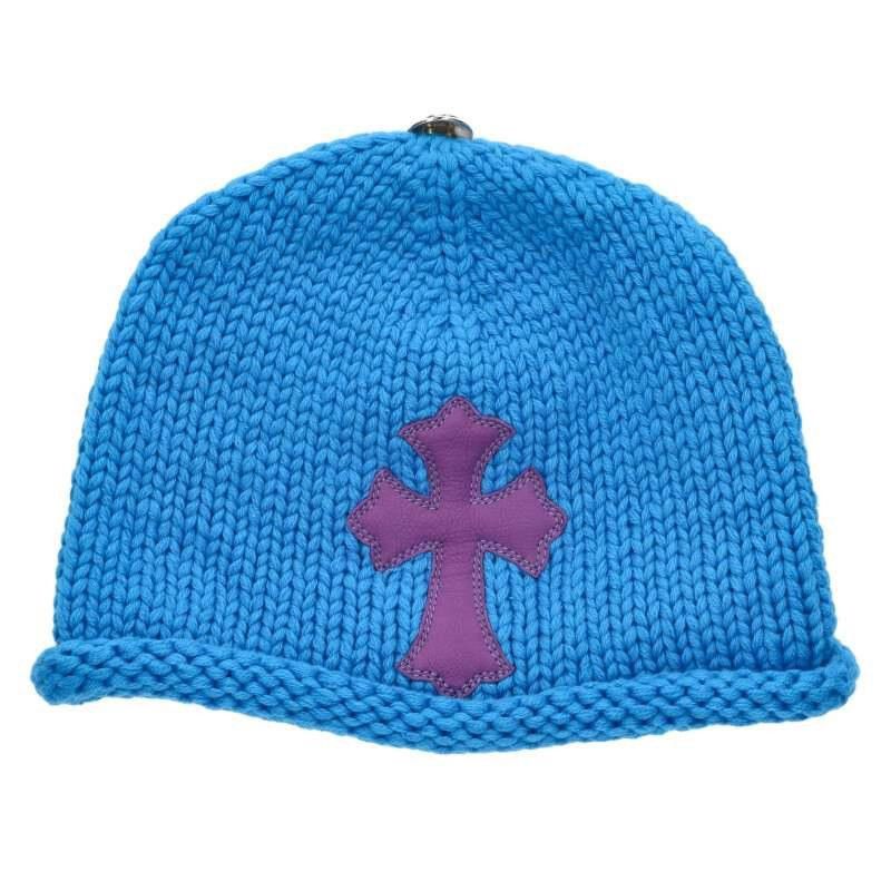 Chrome Hearts chrome hearts leather cross patch cashmere Beanie Size ONE SIZE - 1 Thumbnail