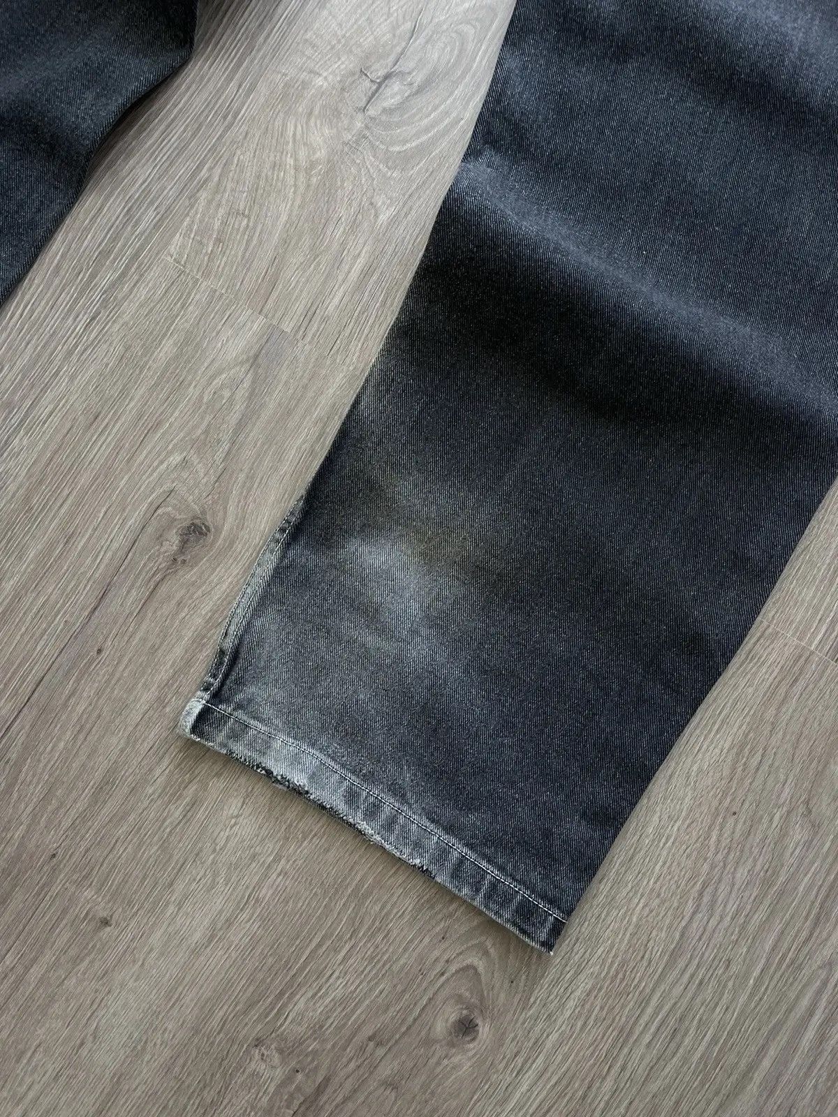 Karl Kani × Vintage Vintage Karl Kani Grey Big Logo Rap Pants Size US 34 / EU 50 - 5 Thumbnail