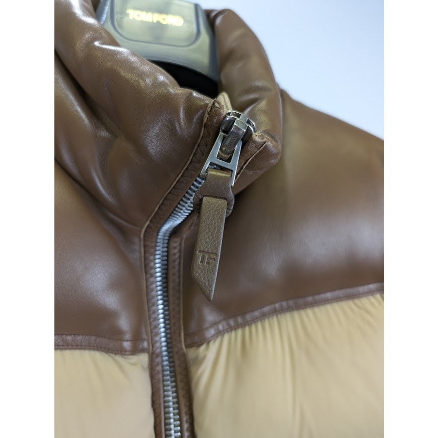 Tom Ford o1rshd1 Down Vest in Brown/Beige Size US S / EU 44-46 / 1 - 5 Thumbnail
