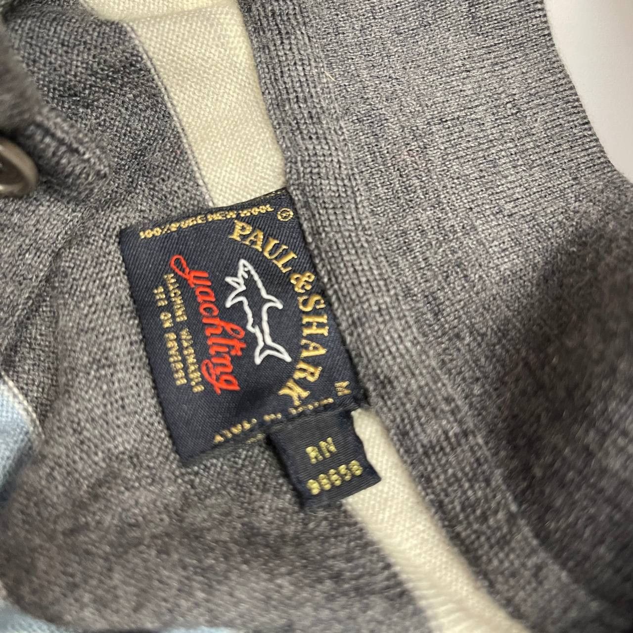 Paul & Shark PAUL & SHARK 100% Wool Striped Sweater Rugby Shirt Size US M / EU 48-50 / 2 - 7 Thumbnail