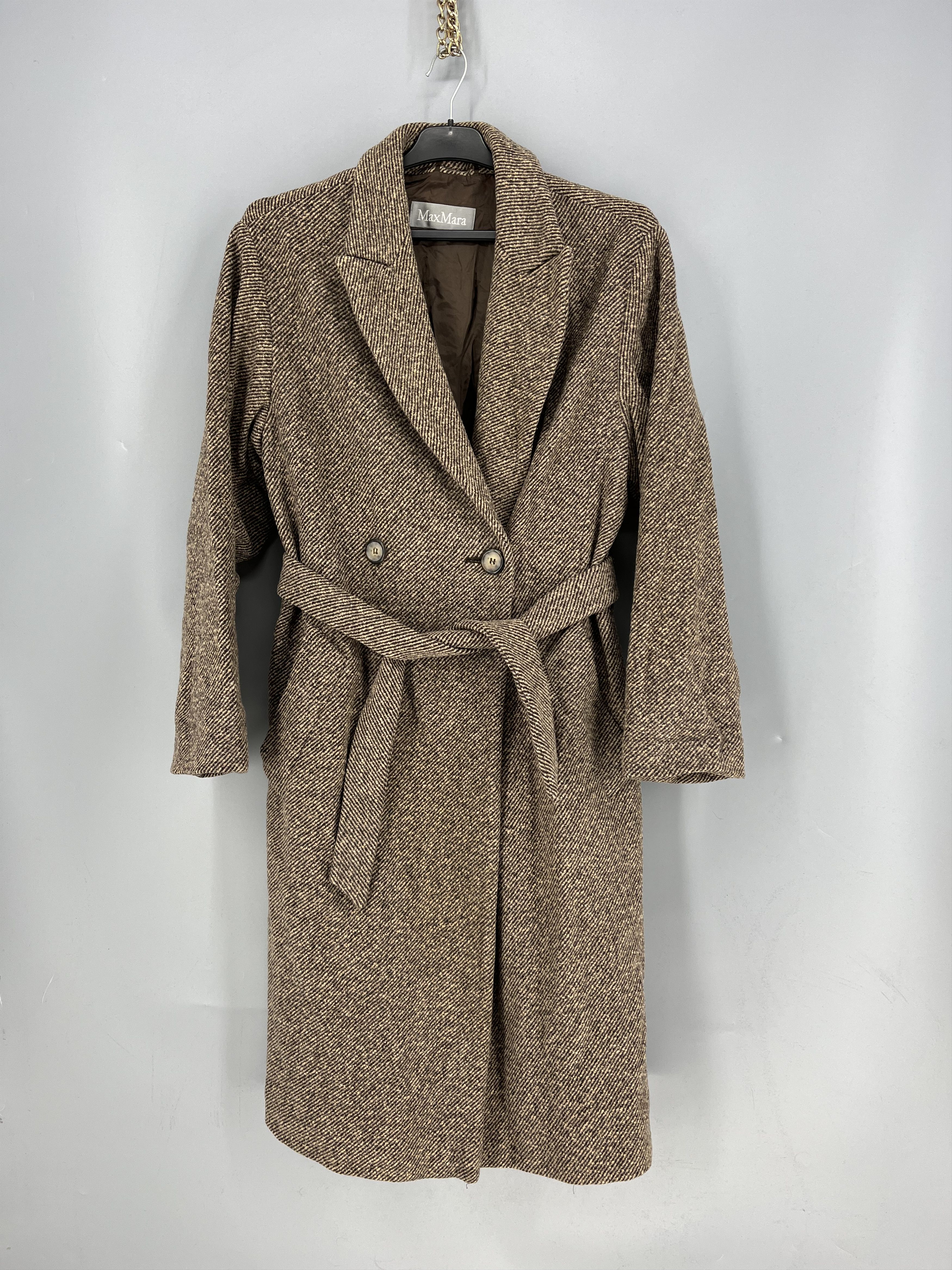 Max Mara MaxMara Cashmere Wool Blend Coat Size 6 Camel Long Overcoat Size S / US 4 / IT 40 - 2 Thumbnail