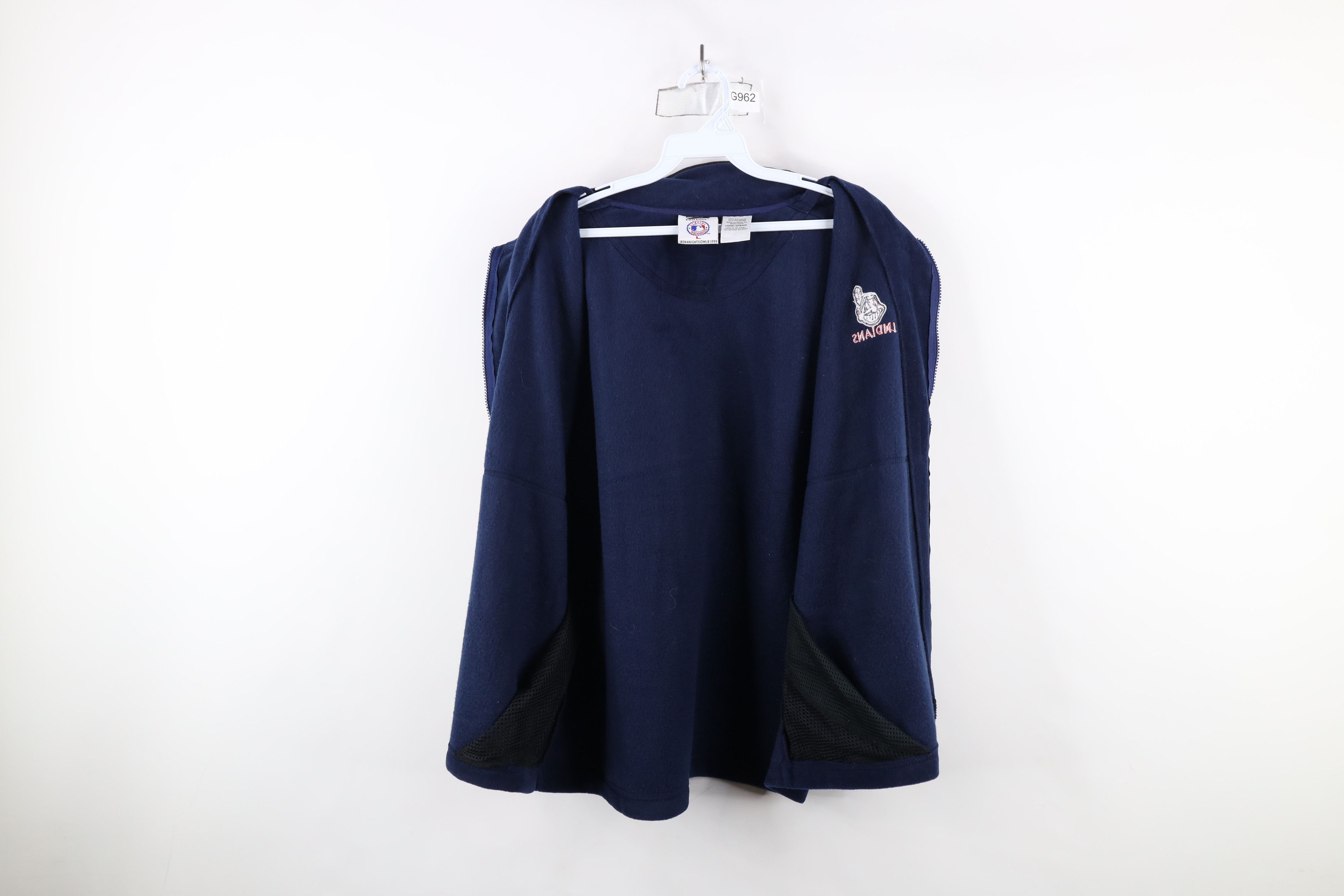 Vintage Vintage 90s Cleveland Indians Baseball Fleece Vest Jacket Size US L / EU 52-54 / 3 - 9 Thumbnail