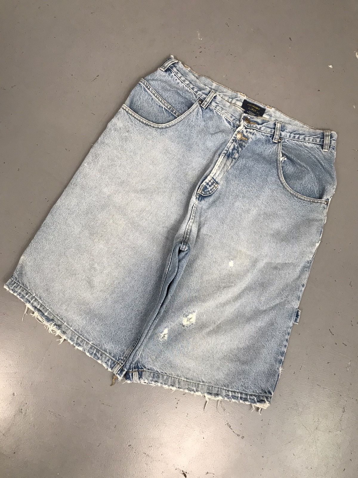 JNCO × Vintage Vintage extreme limit carpenter denim short Size US 35 - 1 Thumbnail