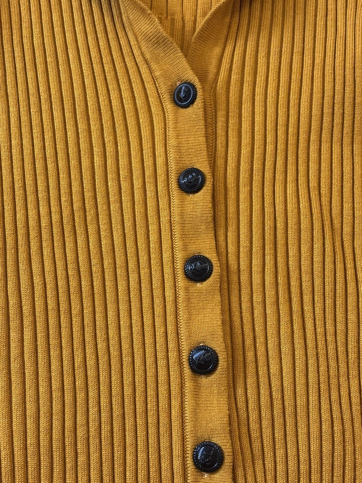 Karl Lagerfeld Karl Lagerfeld Paris Yellow Ribbed Collar Blouse - XS Size XS / US 0-2 / IT 36-38 - 17 Thumbnail