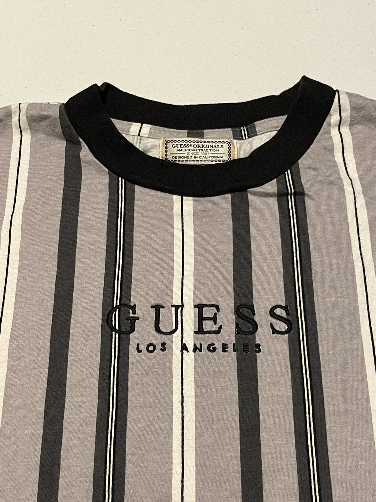 Guess × Vintage Vintage 90s guess striped T-shirt. Size US M / EU 48-50 / 2 - 3 Thumbnail