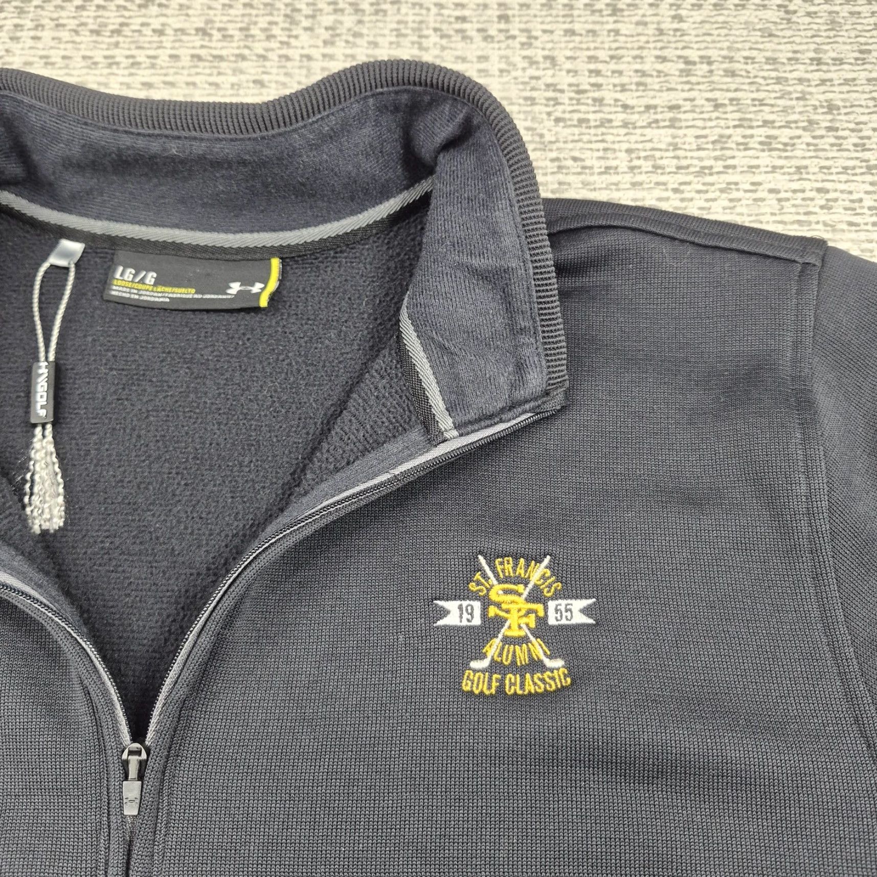 Under Armour Under Armour ColdGear Storm Pullover Mens Large Black 1/4 Zip Golf Fleece Top Size US L / EU 52-54 / 3 - 5 Thumbnail