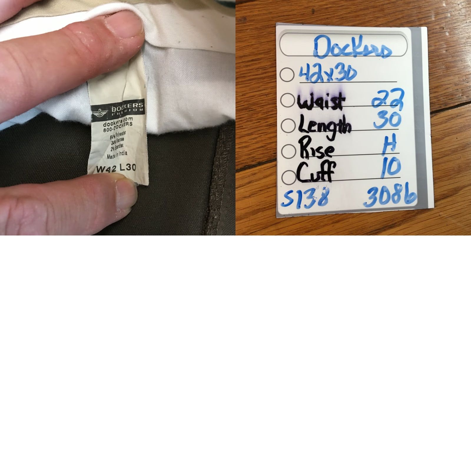 Dockers DOCKERS Pants Dress Flat Front Brown Men 42 Relaxed 30 Inseam Premium Khaki City Logo 10s 42W Size US 42 / EU 58 - 8 Thumbnail