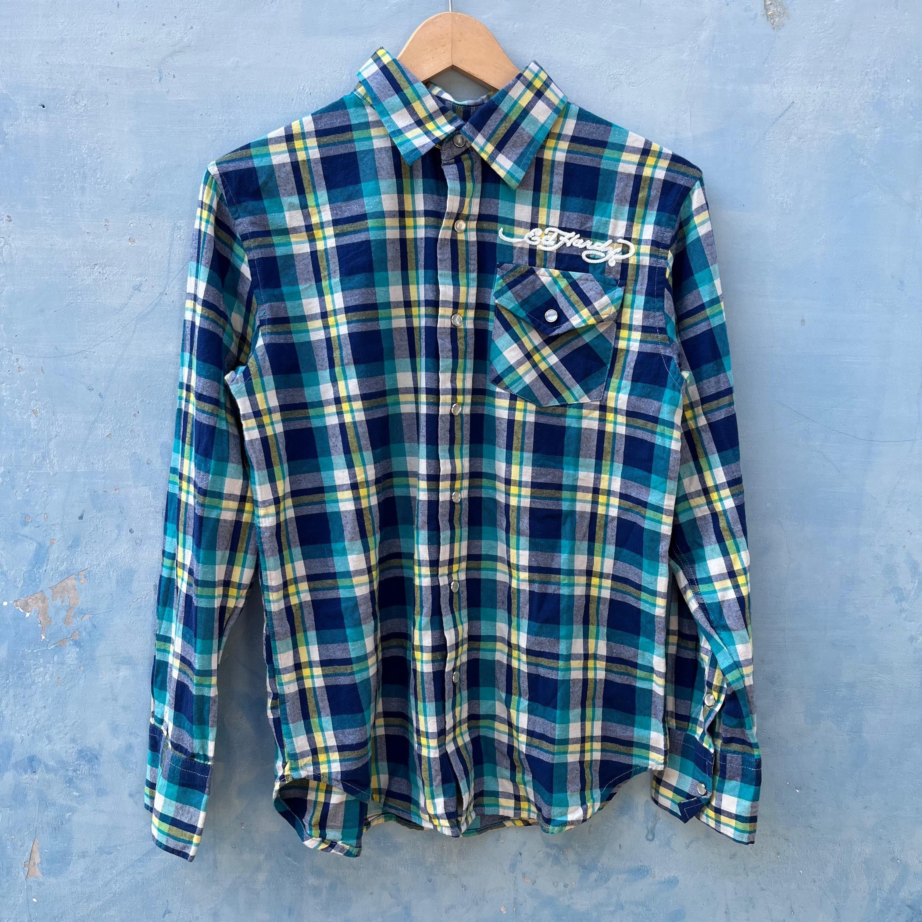 Ed Hardy Ed Hardy "Love Kills Slowly" Plaid Flannel Size US M / EU 48-50 / 2 - 5 Thumbnail
