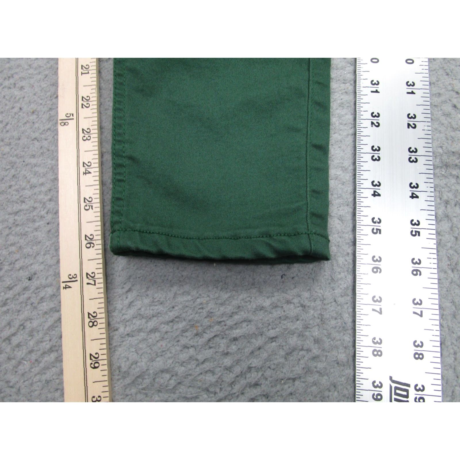 Vintage Disney Her Universe Pants Juniors 9 Green Stretch Skinny Twill Mermaid Scales Size 30" / US 8 / IT 44 - 2 Thumbnail
