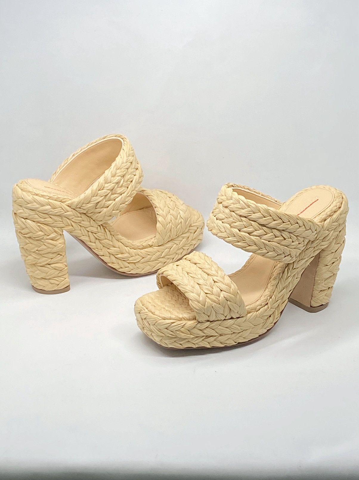 Bottega Veneta Bottega Veneta Trinity Weave Raffia Platform Sandals size 38 Size US 8 / IT 38 - 12 Thumbnail