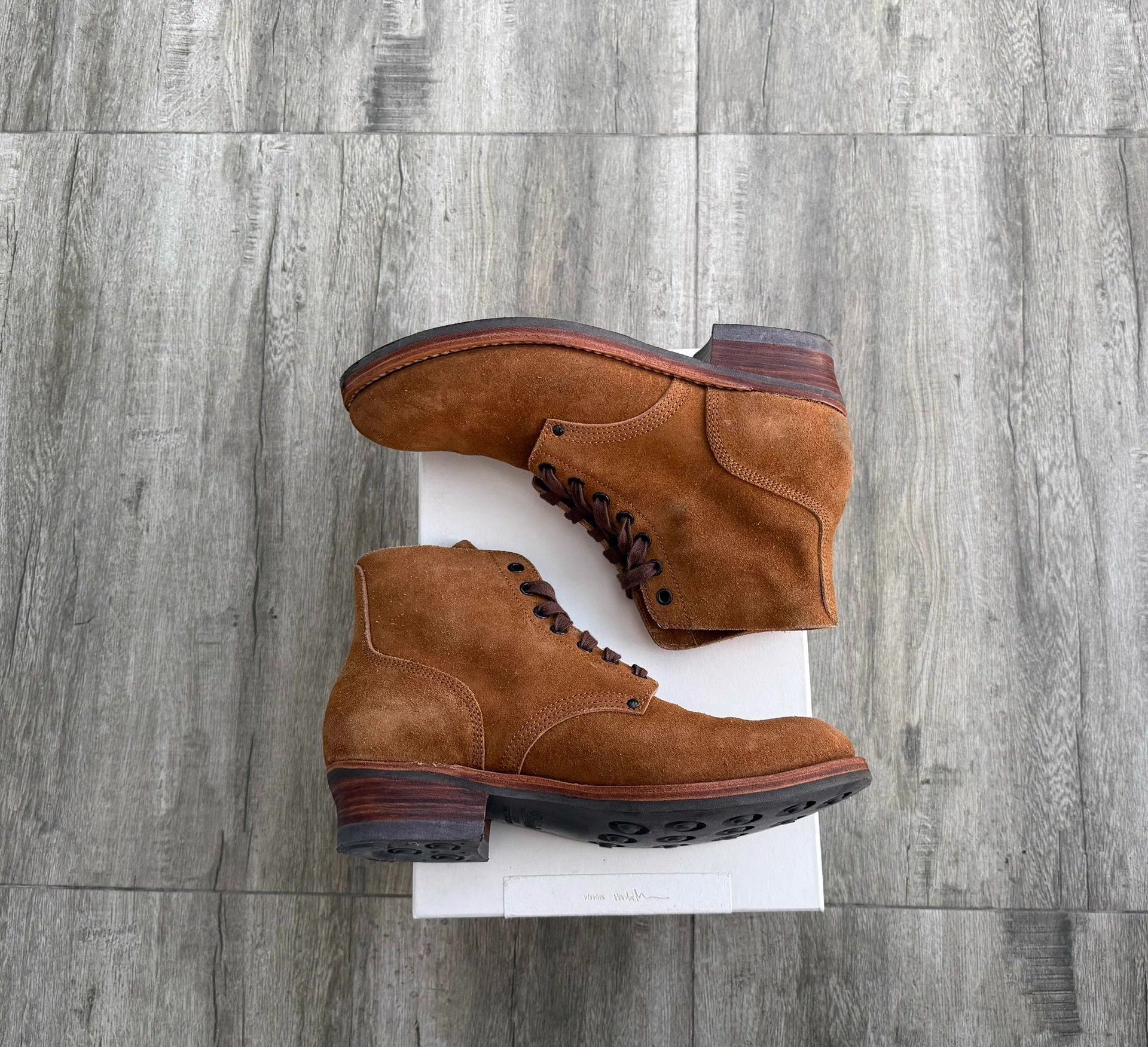 Visvim VISVIM 18SS MARSHAL BOOTS FLOK camel suede mid us11 good Size US 11 / EU 44 - 4 Thumbnail
