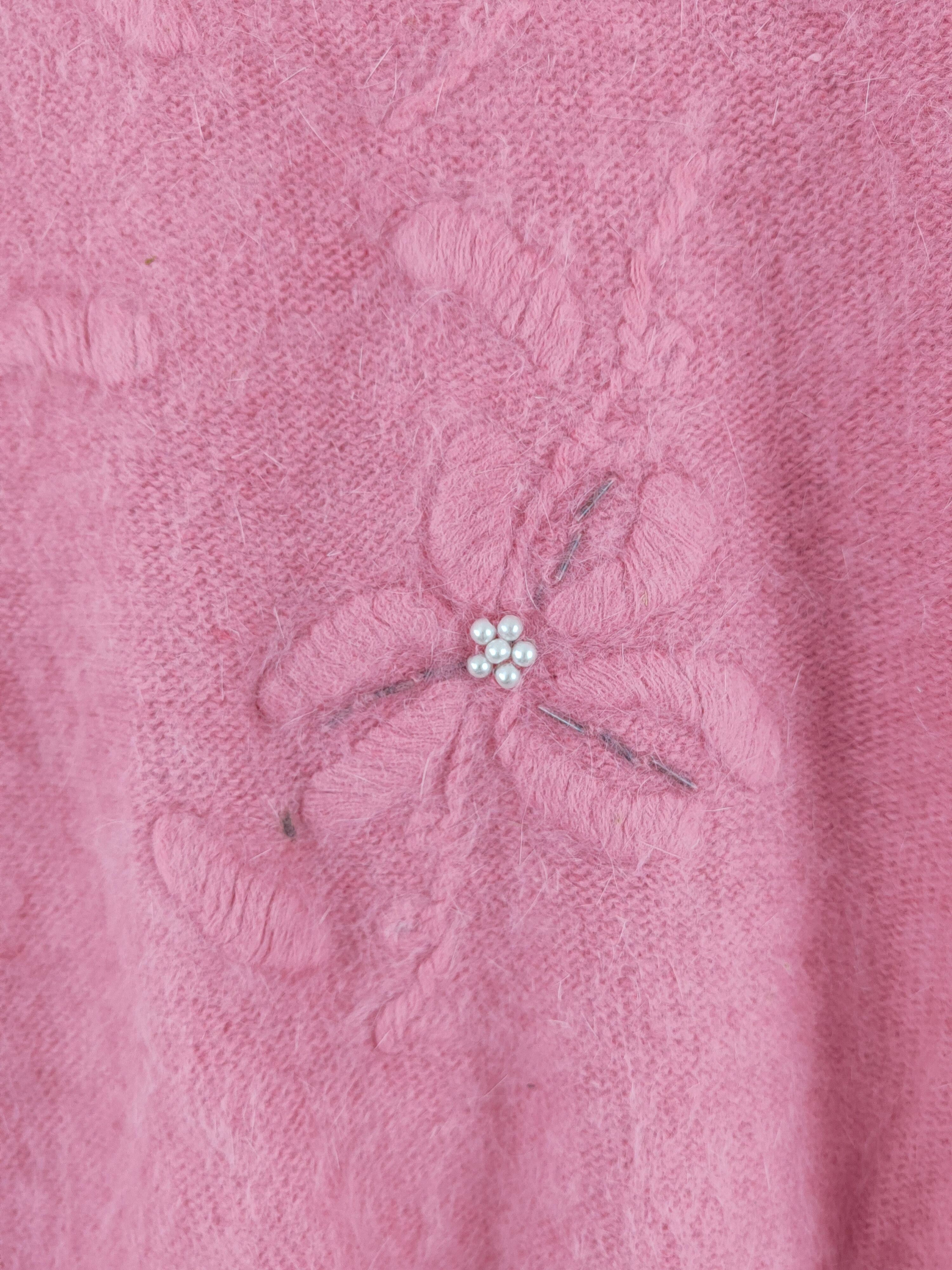 Homespun Knitwear × Japanese Brand Procole Pink Shag Shaggy Fur Mohair Knitwear #S2019 Size M / US 6-8 / IT 42-44 - 3 Thumbnail