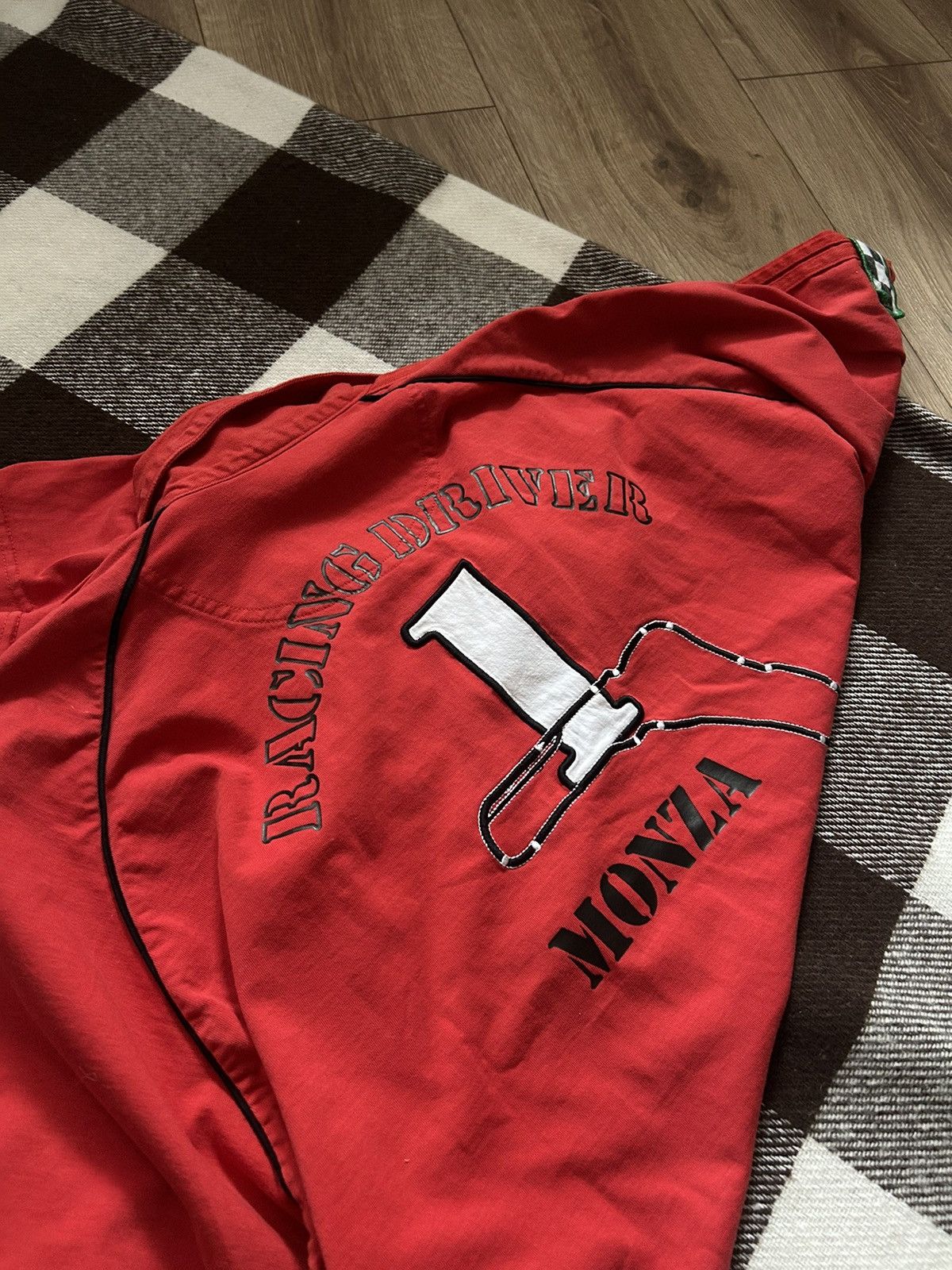 Vintage Vintage Dunlop Italia Racing big logo polos mens y2k Size US L / EU 52-54 / 3 - 3 Thumbnail