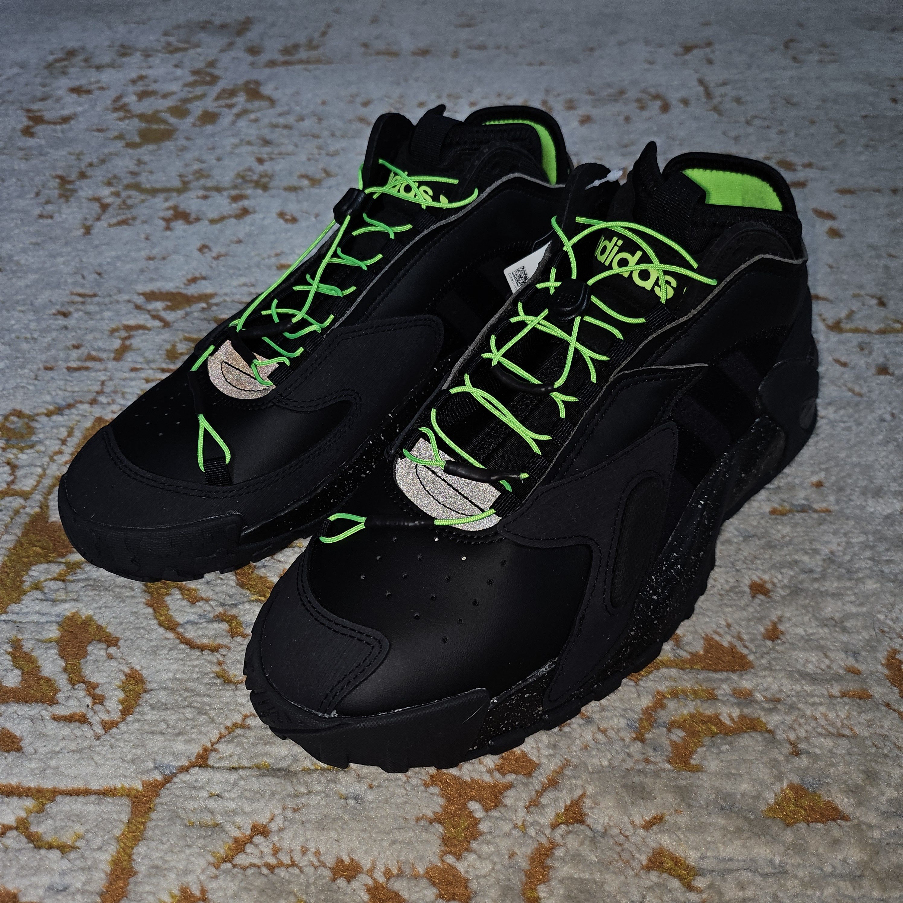 Adidas Streetball "Black Solar Green" Size US 8.5 / EU 41-42 - 2 Thumbnail
